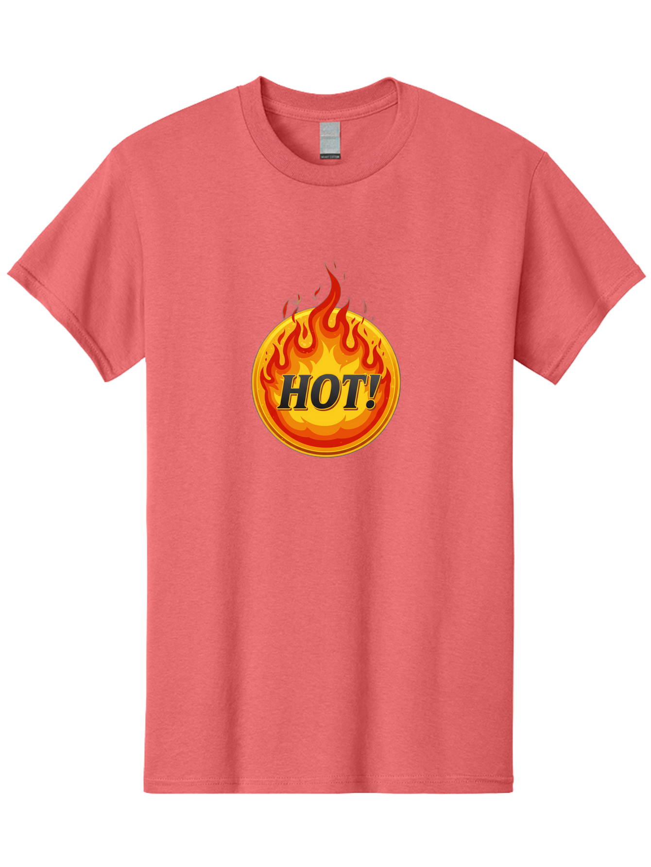 Hot-7 Men'S Graphic Tee, 100% Cotton, Comfortable Casual Summer Wear, Machine Washable, Flame Design, Fiery Graphic, Hot Item, Bold Typography, Fiery Theme, Hot! Text, Vibrant Colors, Energetic Vibe, Dynamic Illustration Baa806 15