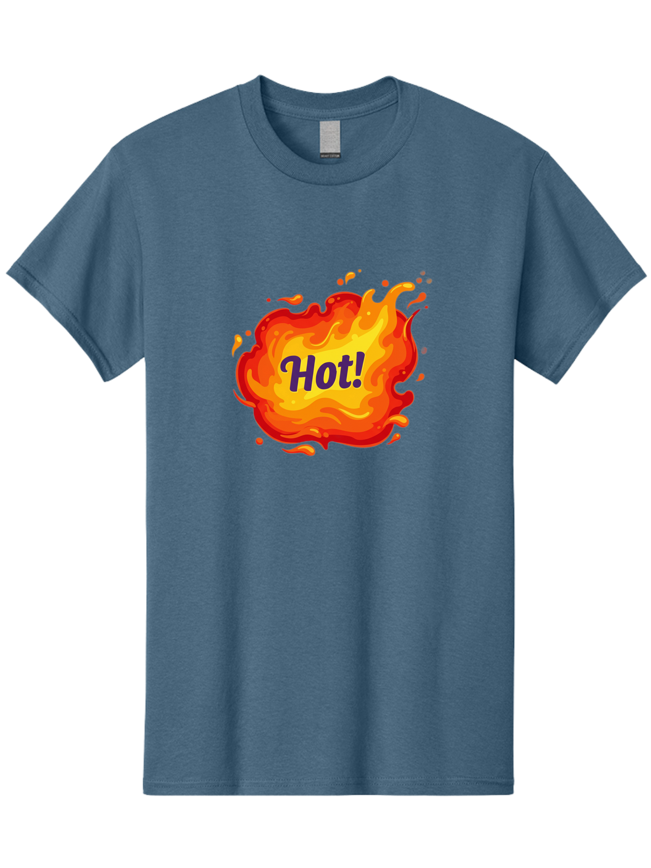 Hot-8 Men'S Graphic Tee, 100% Cotton, Comfortable Casual Summer Wear, Machine Washable, Hot!, Fiery Splatter, Vibrant Colors, Energetic Design, Attention-Grabbing Graphic, Bold Typography, Flames, Splashes, Dynamic Illustration Baa807 15