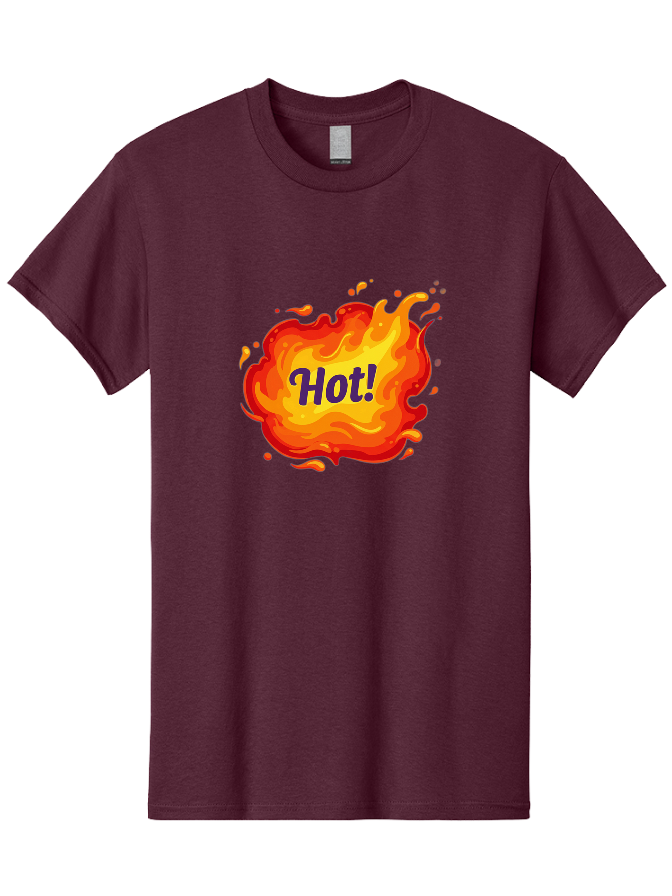 Hot-8 Men'S Graphic Tee, 100% Cotton, Comfortable Casual Summer Wear, Machine Washable, Hot!, Fiery Splatter, Vibrant Colors, Energetic Design, Attention-Grabbing Graphic, Bold Typography, Flames, Splashes, Dynamic Illustration Baa807 17
