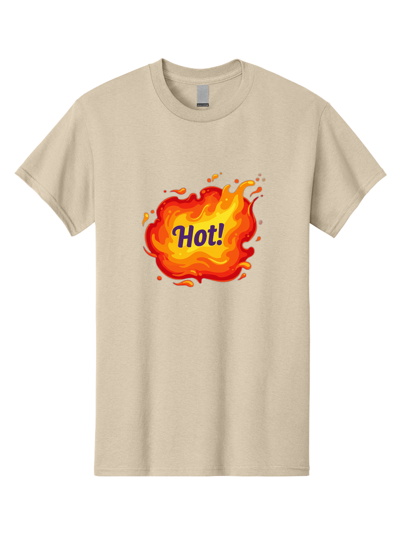 Hot-8 Men'S Graphic Tee, 100% Cotton, Comfortable Casual Summer Wear, Machine Washable, Hot!, Fiery Splatter, Vibrant Colors, Energetic Design, Attention-Grabbing Graphic, Bold Typography, Flames, Splashes, Dynamic Illustration Baa807 29