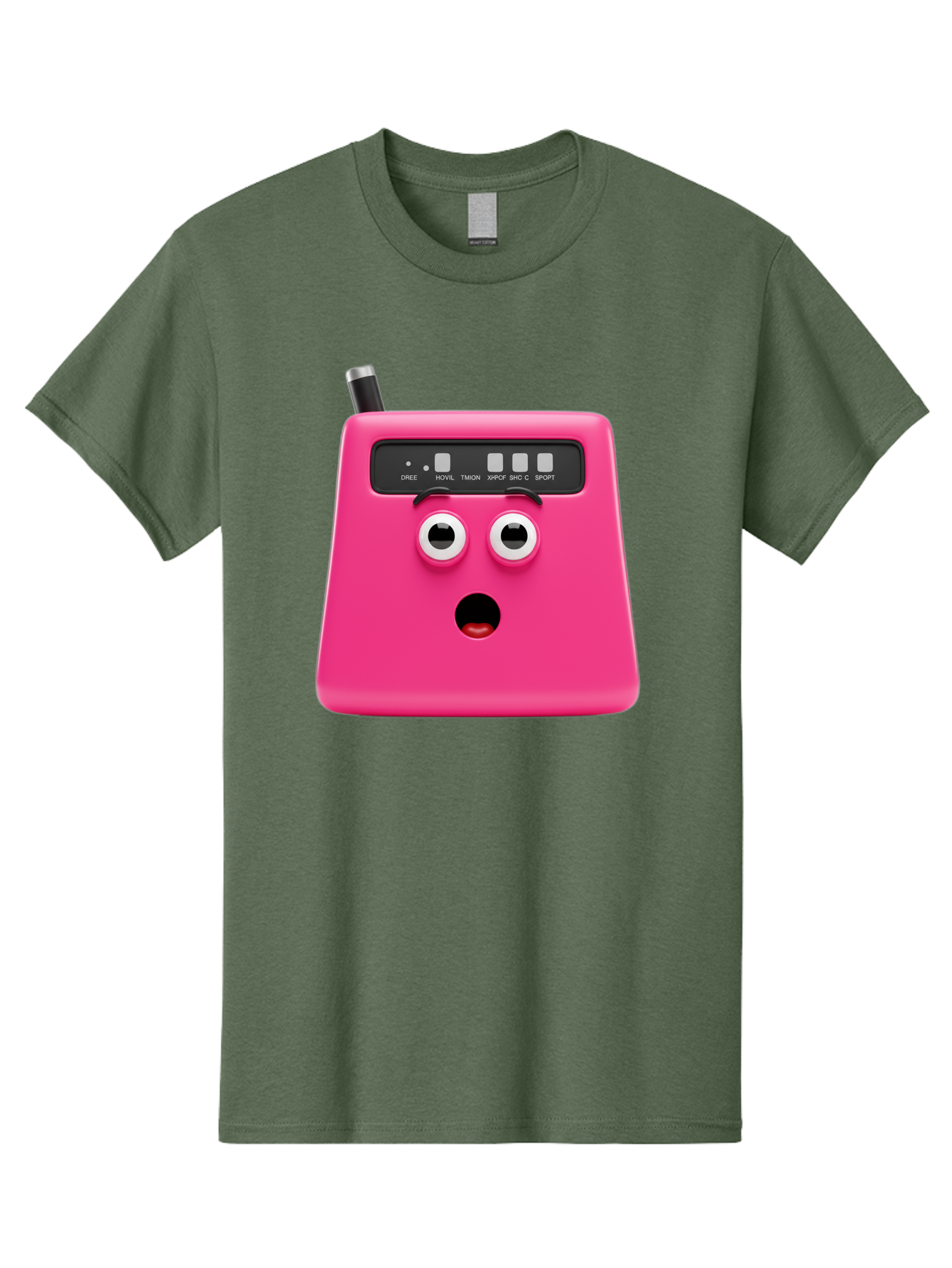 Kandou-Robot Men'S Graphic Tee, 100% Cotton, Comfortable Casual Summer Wear, Machine Washable, Pink Robot, Cute Face, Control Panel, Futuristic, Robotic Eyes, Tech Gadget, Innovative Design, Robotics, Electronic Device, Modern Technology Baa896 7