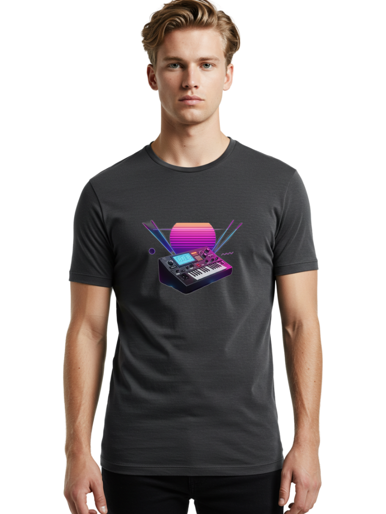 Korg-Minilogue Men'S Graphic Tee, 100% Cotton, Comfortable Casual Summer Wear, Machine Washable, Korg Minilogue Synthesizer, Music Production, Sound Design, Audio Equipment, Electronic Music, Synth, Musical Instrument, Music Gear, Baa907 22