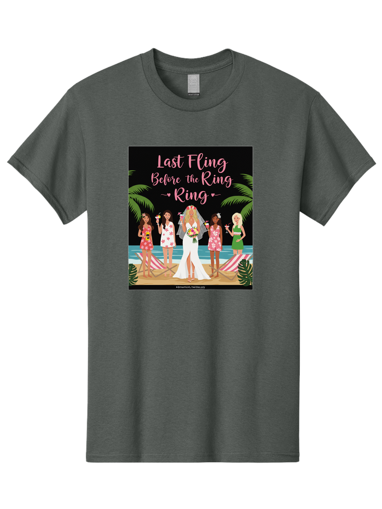 Last-Fling-Before-The-Ring Men'S Graphic Tee, 100% Cotton, Comfortable Casual Summer Wear, Machine Washable, Bride To Be, Bachelorette Party, Beach Vacation, Girls Trip, Tropical Getaway, Celebration, Hen Party, Wedding, Baa912 19