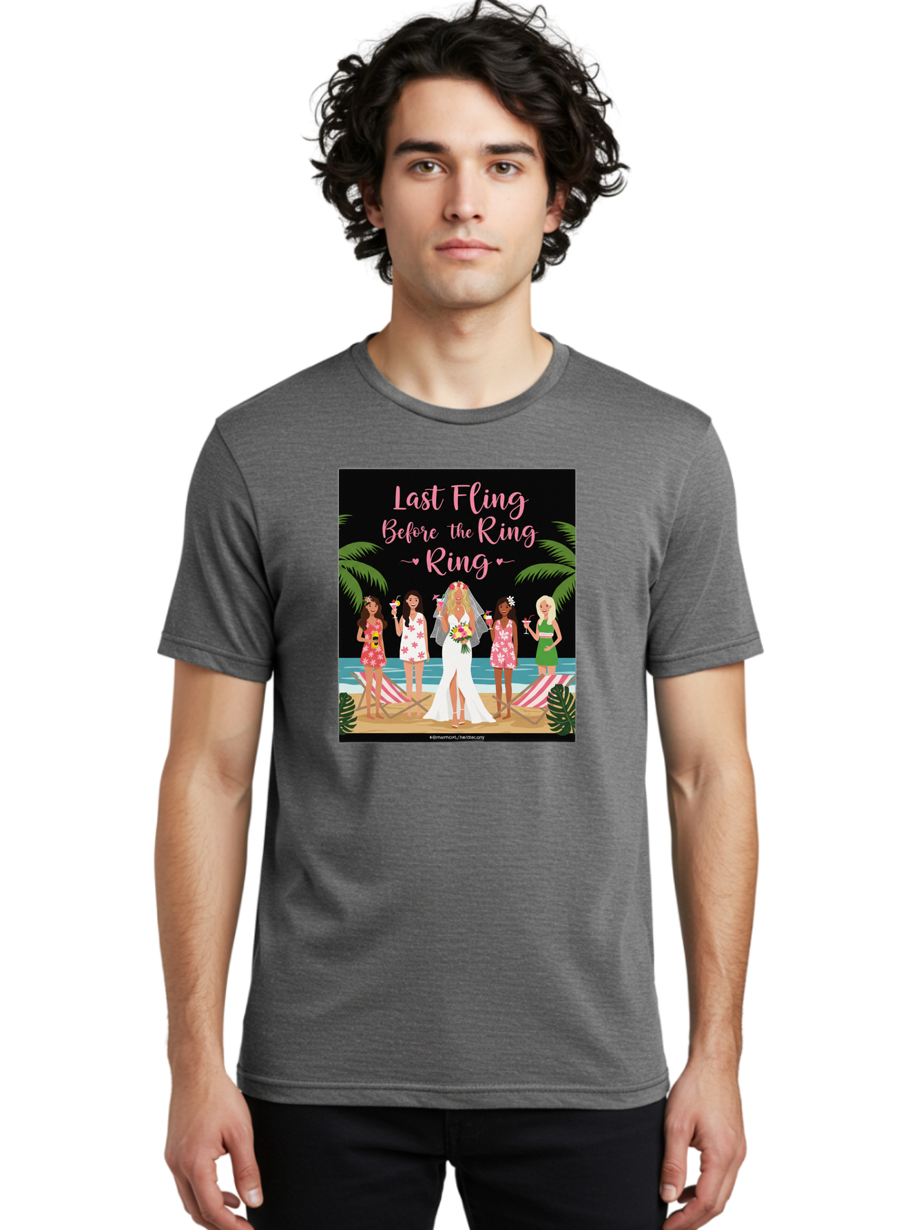 Last-Fling-Before-The-Ring Men'S Graphic Tee, 100% Cotton, Comfortable Casual Summer Wear, Machine Washable, Bride To Be, Bachelorette Party, Beach Vacation, Girls Trip, Tropical Getaway, Celebration, Hen Party, Wedding, Baa912 14