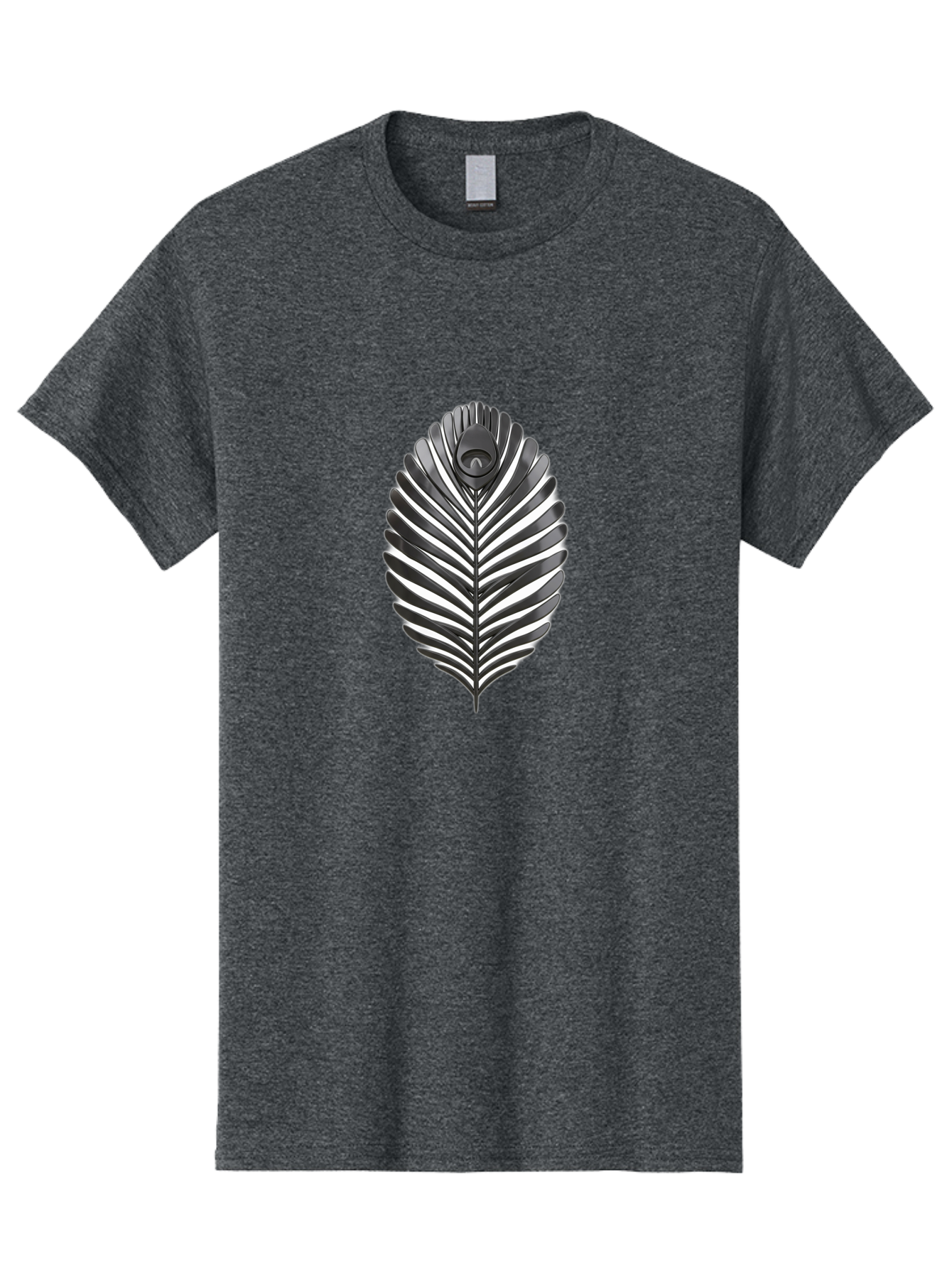 Leaf-Logo Men'S Graphic Tee, 100% Cotton, Comfortable Casual Summer Wear, Machine Washable, Leaf With Wings, Mythical Creature, Fantasy Art, Abstract Design, Nature-Inspired, Surrealism, Organic Shapes, Symbolic Representation Baa918 5