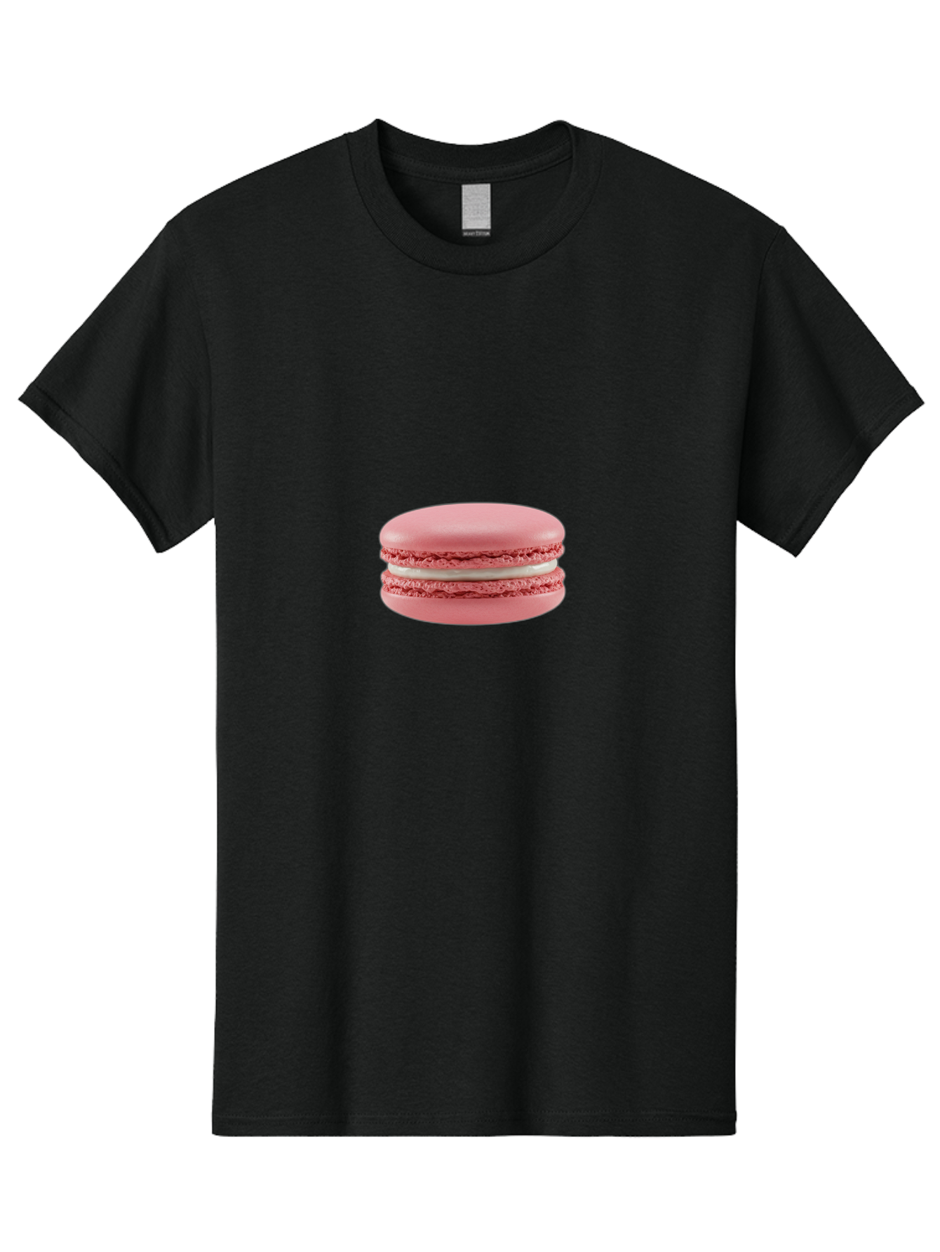 Macaron Men'S Graphic Tee, 100% Cotton, Comfortable Casual Summer Wear, Machine Washable, Pink Macaron, French Dessert, Sweet Treat, Meringue-Based Cookie, Creamy Filling, Delicate Texture, Pastel Colors, Bakery Delights, Sweet Indulgence, Baa942 21