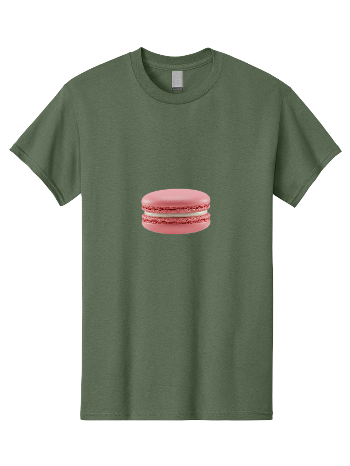 Macaron Men'S Graphic Tee, 100% Cotton, Comfortable Casual Summer Wear, Machine Washable, Pink Macaron, French Dessert, Sweet Treat, Meringue-Based Cookie, Creamy Filling, Delicate Texture, Pastel Colors, Bakery Delights, Sweet Indulgence, Baa942 13