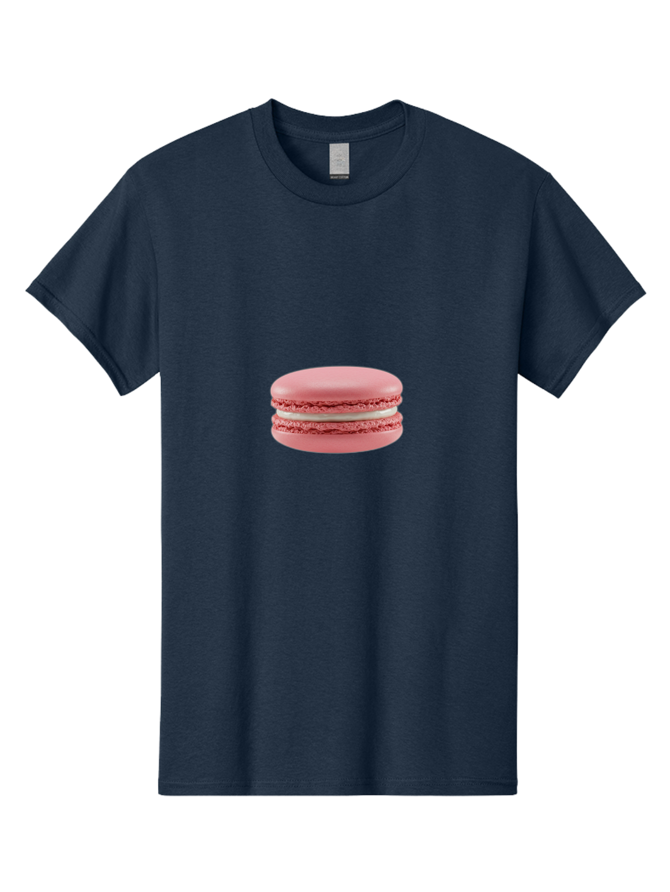 Macaron Men'S Graphic Tee, 100% Cotton, Comfortable Casual Summer Wear, Machine Washable, Pink Macaron, French Dessert, Sweet Treat, Meringue-Based Cookie, Creamy Filling, Delicate Texture, Pastel Colors, Bakery Delights, Sweet Indulgence, Baa942 1