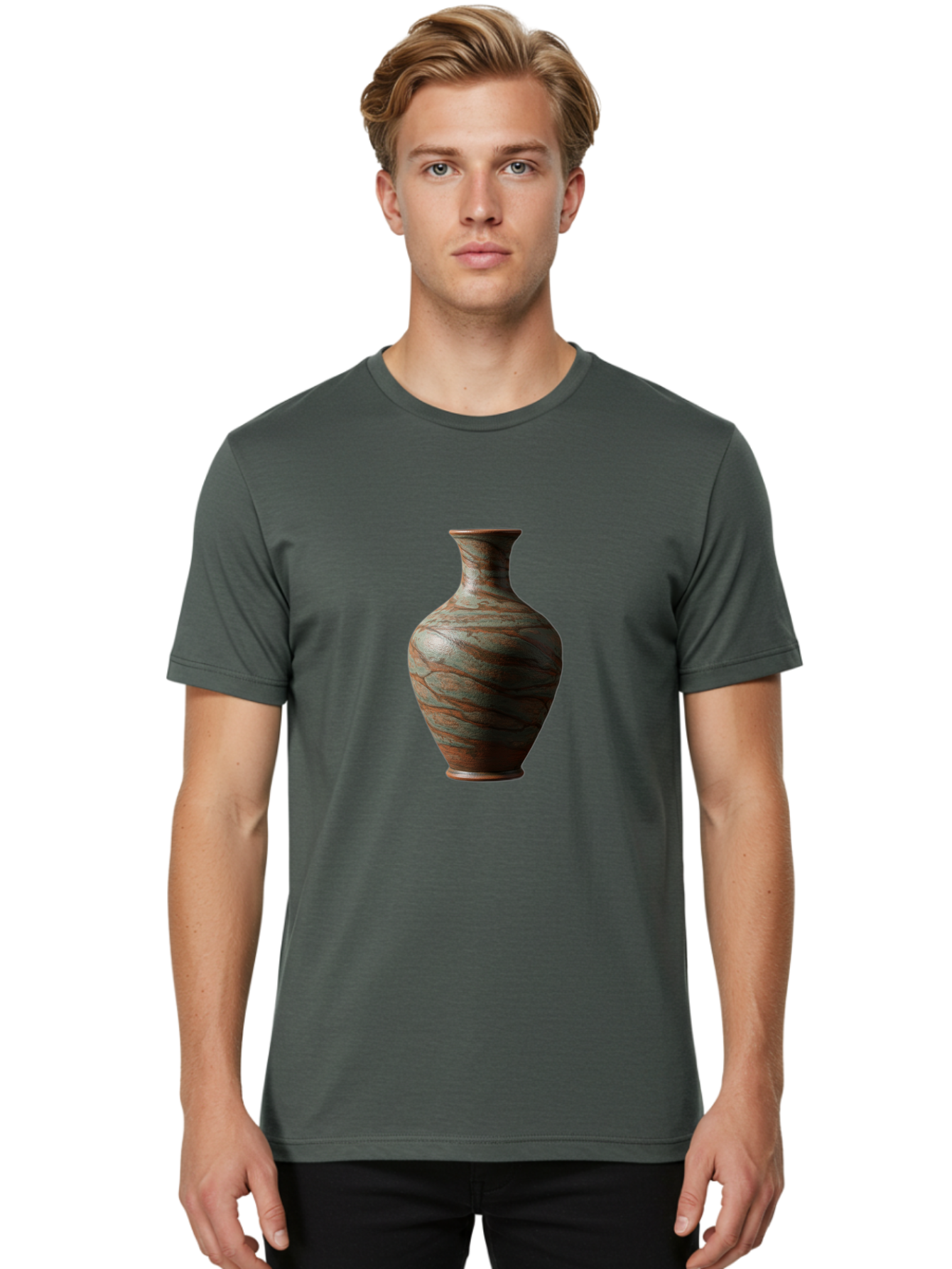 Marbled-Vase Men'S Graphic Tee, 100% Cotton, Comfortable Casual Summer Wear, Machine Washable, Marbled Vase, Decorative Vase, Elegant Design, Sophisticated Interior, Home Decor, Luxury Vase, Modern Art, Unique Pattern, Ornate Vase, Baa968 26
