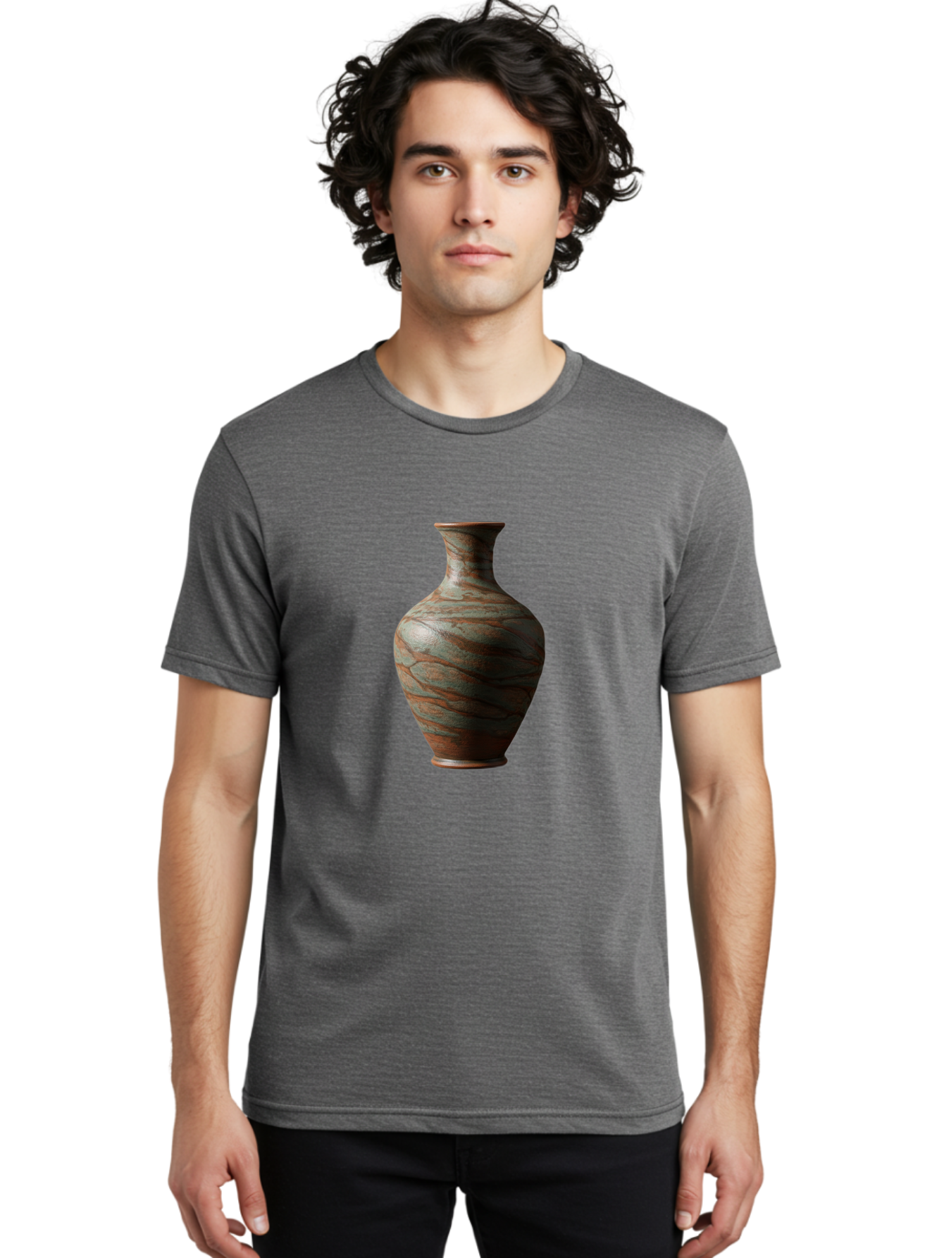 Marbled-Vase Men'S Graphic Tee, 100% Cotton, Comfortable Casual Summer Wear, Machine Washable, Marbled Vase, Decorative Vase, Elegant Design, Sophisticated Interior, Home Decor, Luxury Vase, Modern Art, Unique Pattern, Ornate Vase, Baa968 18