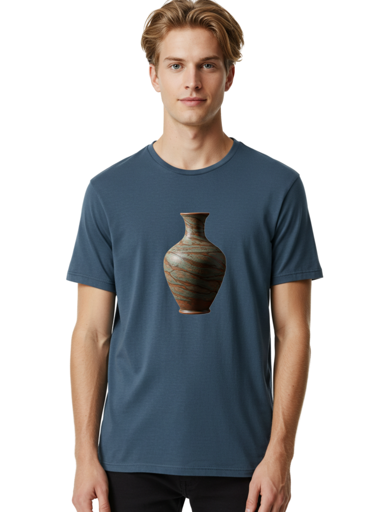 Marbled-Vase Men'S Graphic Tee, 100% Cotton, Comfortable Casual Summer Wear, Machine Washable, Marbled Vase, Decorative Vase, Elegant Design, Sophisticated Interior, Home Decor, Luxury Vase, Modern Art, Unique Pattern, Ornate Vase, Baa968 12