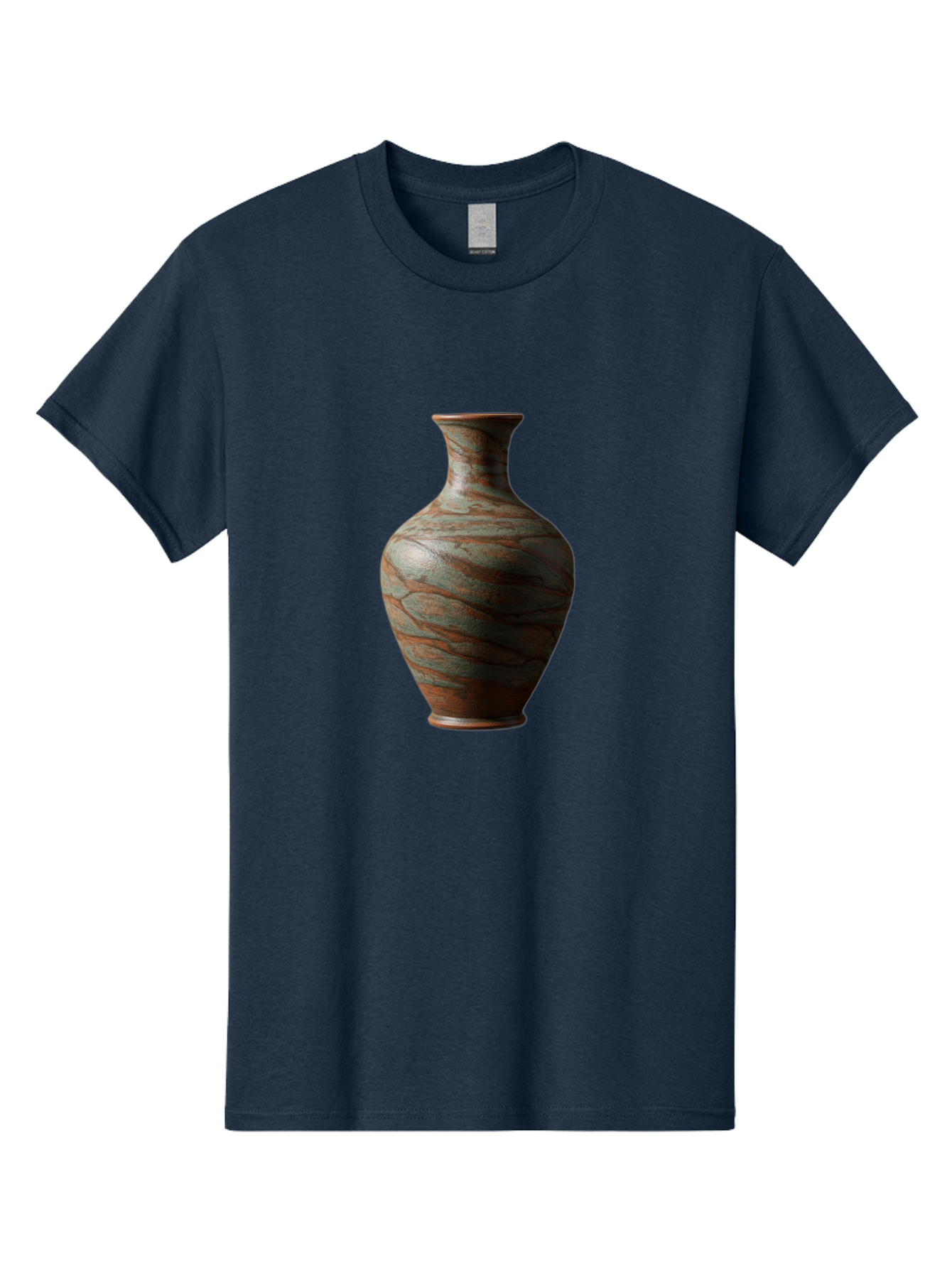 Marbled-Vase Men'S Graphic Tee, 100% Cotton, Comfortable Casual Summer Wear, Machine Washable, Marbled Vase, Decorative Vase, Elegant Design, Sophisticated Interior, Home Decor, Luxury Vase, Modern Art, Unique Pattern, Ornate Vase, Baa968 3