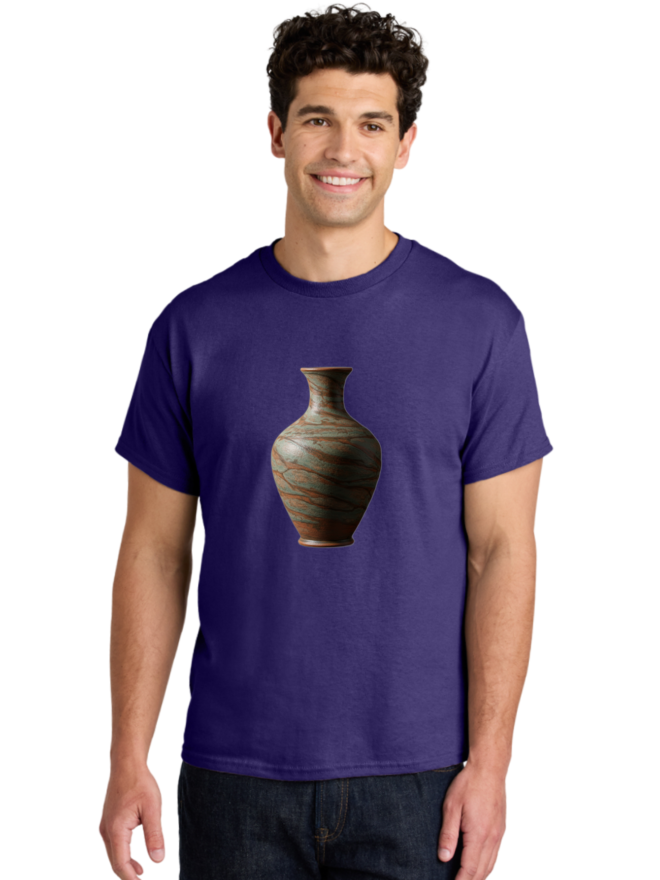 Marbled-Vase Men'S Graphic Tee, 100% Cotton, Comfortable Casual Summer Wear, Machine Washable, Marbled Vase, Decorative Vase, Elegant Design, Sophisticated Interior, Home Decor, Luxury Vase, Modern Art, Unique Pattern, Ornate Vase, Baa968 8