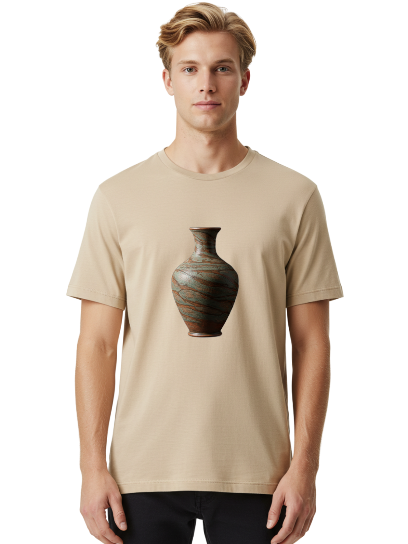 Marbled-Vase Men'S Graphic Tee, 100% Cotton, Comfortable Casual Summer Wear, Machine Washable, Marbled Vase, Decorative Vase, Elegant Design, Sophisticated Interior, Home Decor, Luxury Vase, Modern Art, Unique Pattern, Ornate Vase, Baa968 14