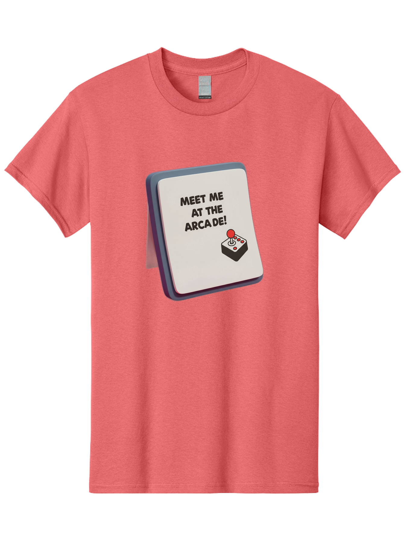 Meet-Me-At-The-Arcade Men'S Graphic Tee, 100% Cotton, Comfortable Casual Summer Wear, Machine Washable, Arcade Invitation, Vintage Video Games, Retro Gaming, Nostalgic Fun, Gaming Culture, Joystick Graphics, Classic Arcade Vibes, Baa998 29