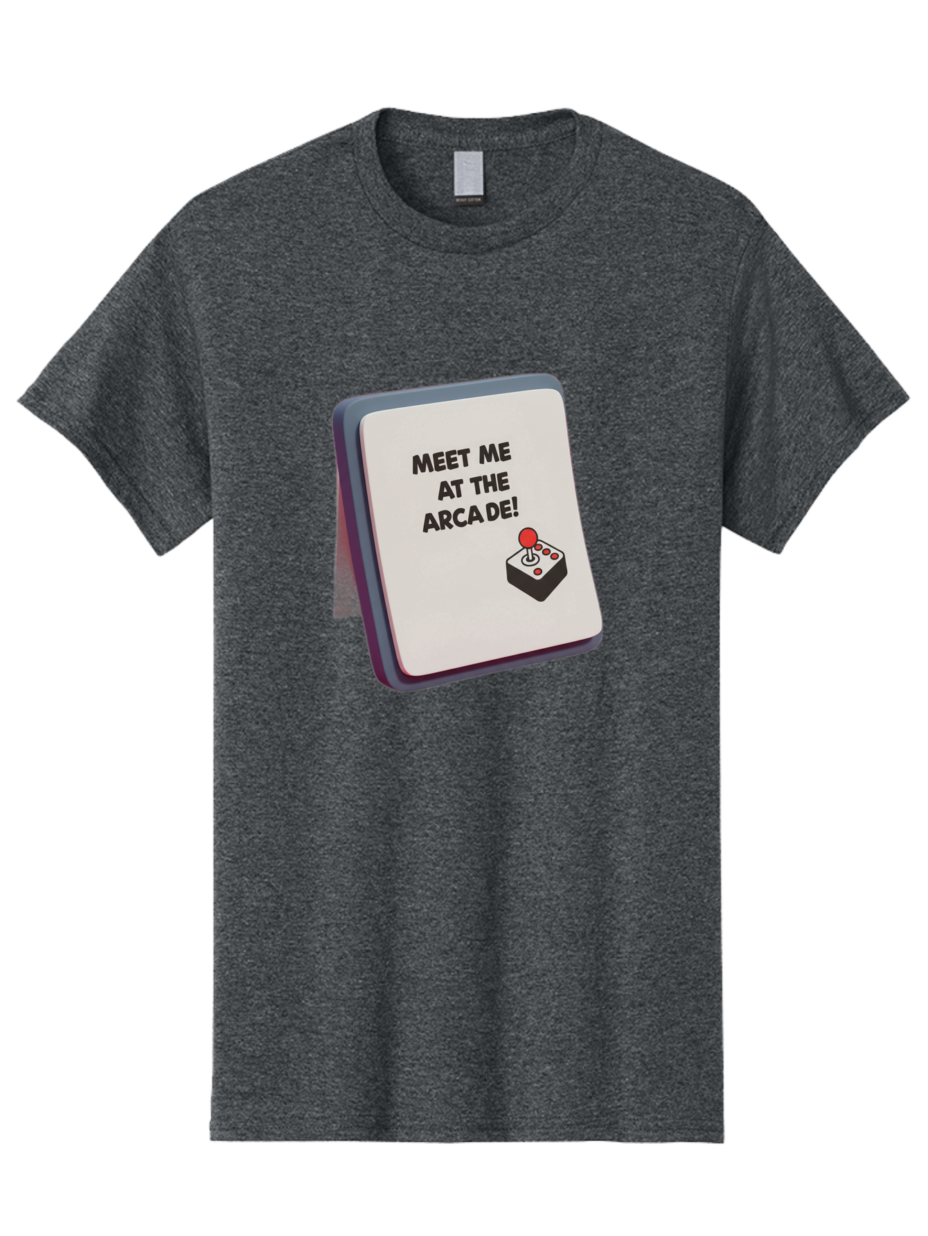 Meet-Me-At-The-Arcade Men'S Graphic Tee, 100% Cotton, Comfortable Casual Summer Wear, Machine Washable, Arcade Invitation, Vintage Video Games, Retro Gaming, Nostalgic Fun, Gaming Culture, Joystick Graphics, Classic Arcade Vibes, Baa998 17