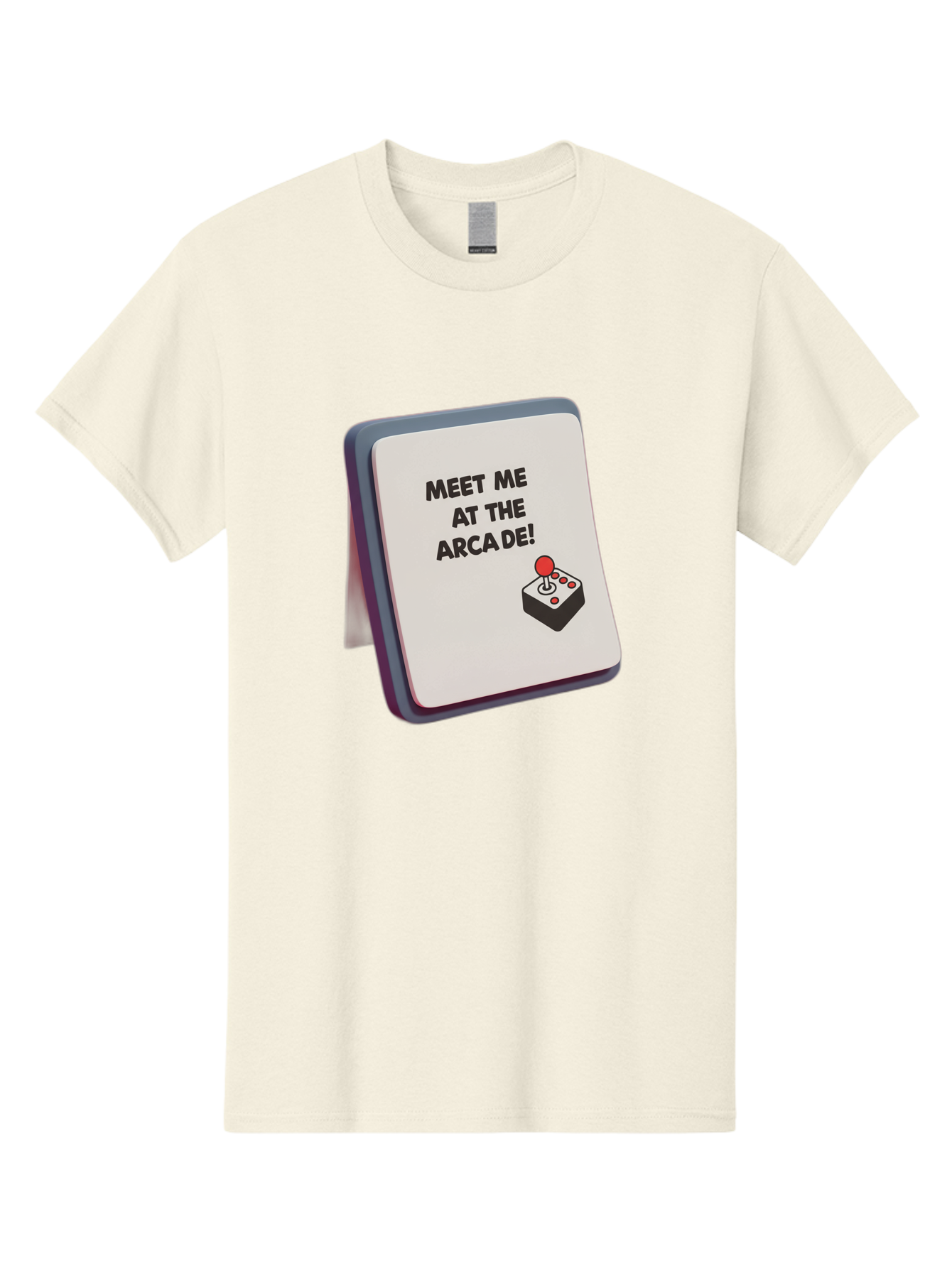 Meet-Me-At-The-Arcade Men'S Graphic Tee, 100% Cotton, Comfortable Casual Summer Wear, Machine Washable, Arcade Invitation, Vintage Video Games, Retro Gaming, Nostalgic Fun, Gaming Culture, Joystick Graphics, Classic Arcade Vibes, Baa998 11