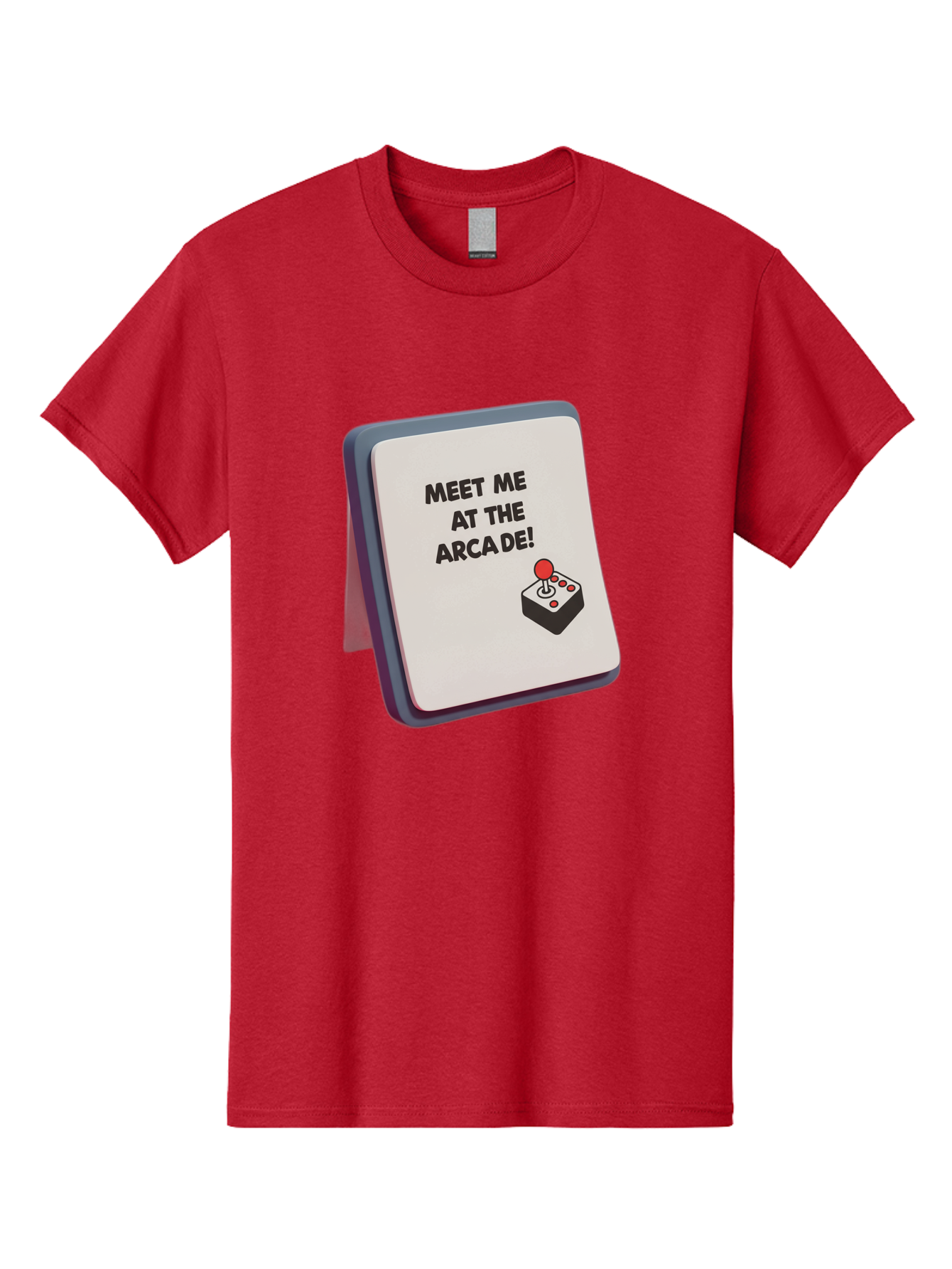 Meet-Me-At-The-Arcade Men'S Graphic Tee, 100% Cotton, Comfortable Casual Summer Wear, Machine Washable, Arcade Invitation, Vintage Video Games, Retro Gaming, Nostalgic Fun, Gaming Culture, Joystick Graphics, Classic Arcade Vibes, Baa998 19