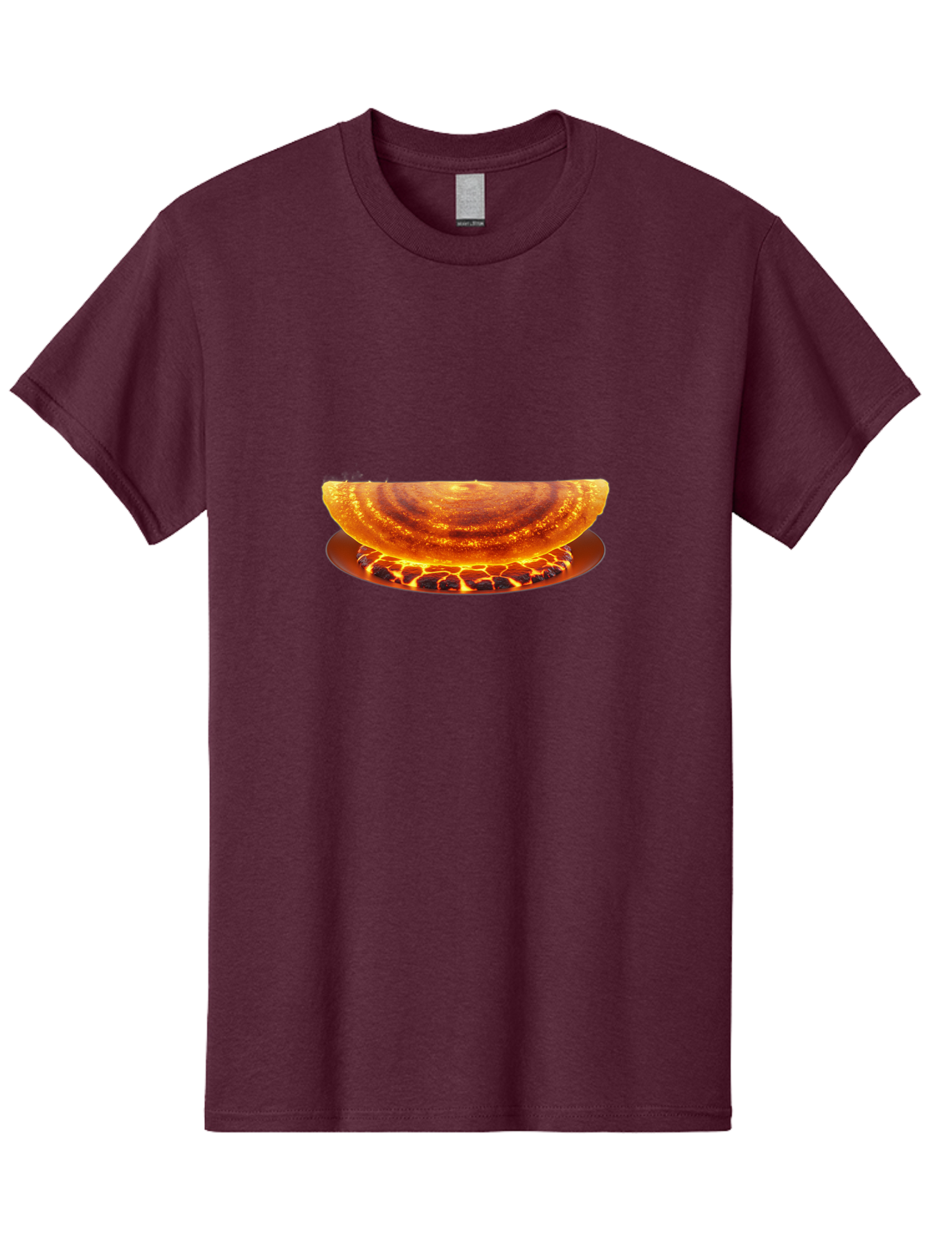 Molten-Lava-Bowl Men'S Graphic Tee, 100% Cotton, Comfortable Casual Summer Wear, Machine Washable, Lava Bowl, Fiery Design, Volcanic Effect, Molten Texture, Burning Flames, Fiery Art, Glowing Embers, Intense Heat, Dramatic Display Bab016 7