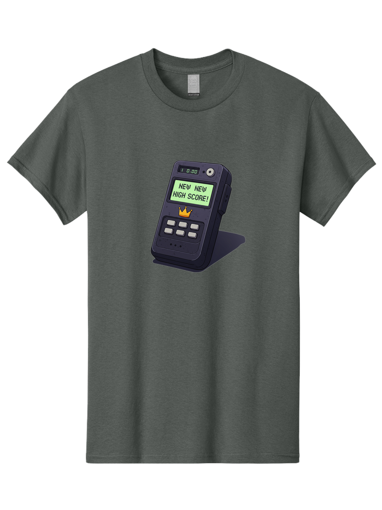 New-New-High-Score Men'S Graphic Tee, 100% Cotton, Comfortable Casual Summer Wear, Machine Washable, Retro Game Console, Vintage Video Game, High Score Alert, Nostalgic Gaming, Classic Arcade, Pixel Art, Electronic Device, Retro Technology, Bab032 15