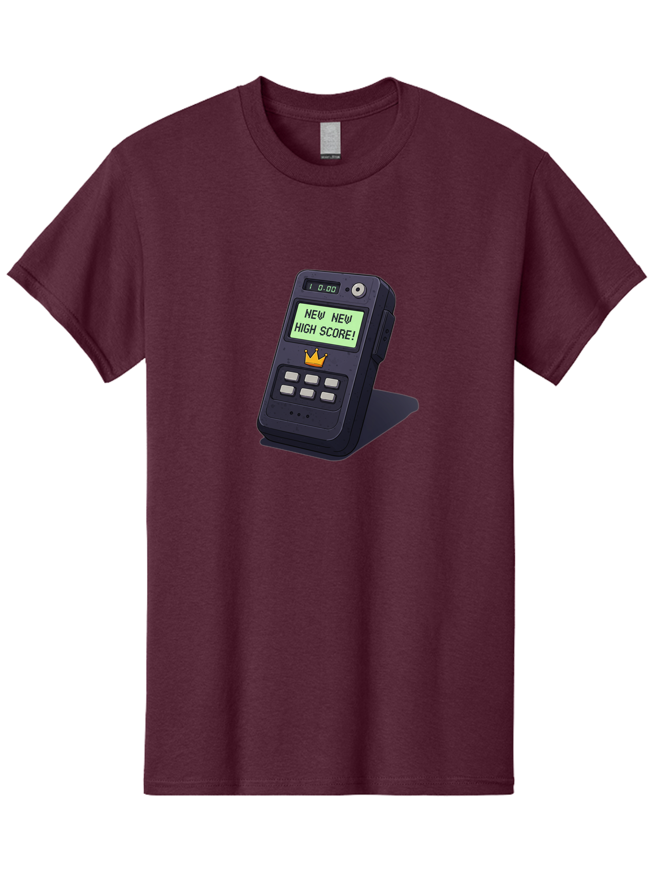 New-New-High-Score Men'S Graphic Tee, 100% Cotton, Comfortable Casual Summer Wear, Machine Washable, Retro Game Console, Vintage Video Game, High Score Alert, Nostalgic Gaming, Classic Arcade, Pixel Art, Electronic Device, Retro Technology, Bab032 27