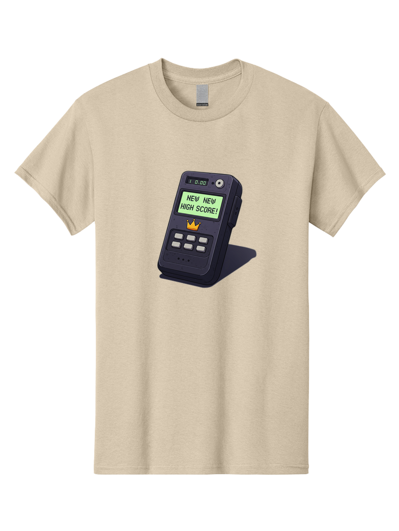 New-New-High-Score Men'S Graphic Tee, 100% Cotton, Comfortable Casual Summer Wear, Machine Washable, Retro Game Console, Vintage Video Game, High Score Alert, Nostalgic Gaming, Classic Arcade, Pixel Art, Electronic Device, Retro Technology, Bab032 29