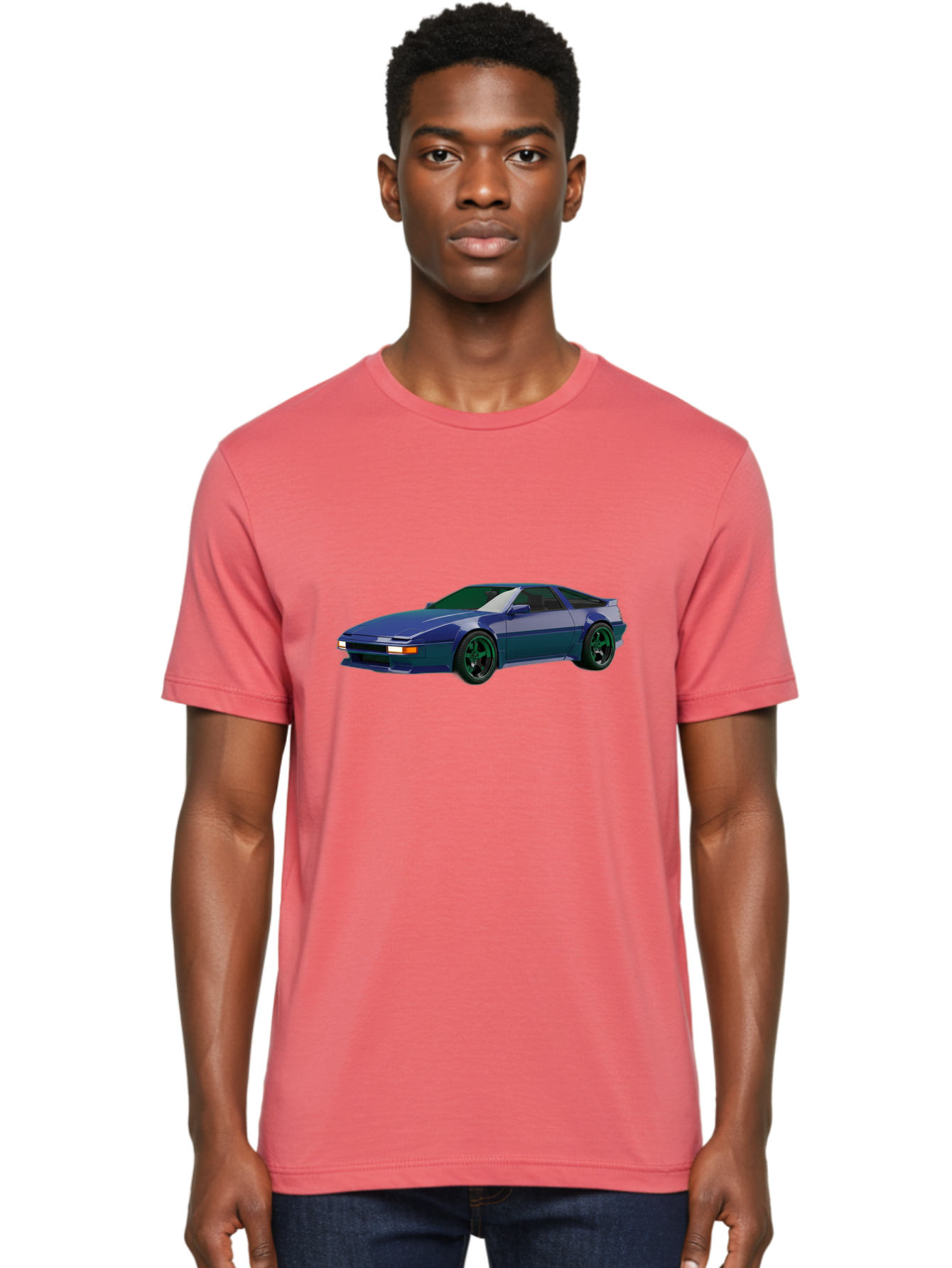 Nissan-240Sx-Coupe Men'S Graphic Tee, 100% Cotton, Comfortable Casual Summer Wear, Machine Washable, Blue Sports Car, Nissan 240Sx, Sleek Design, Sports Coupe, High-Performance Vehicle, Automotive Art, Digital Illustration, Futuristic Styling, Bab034 28
