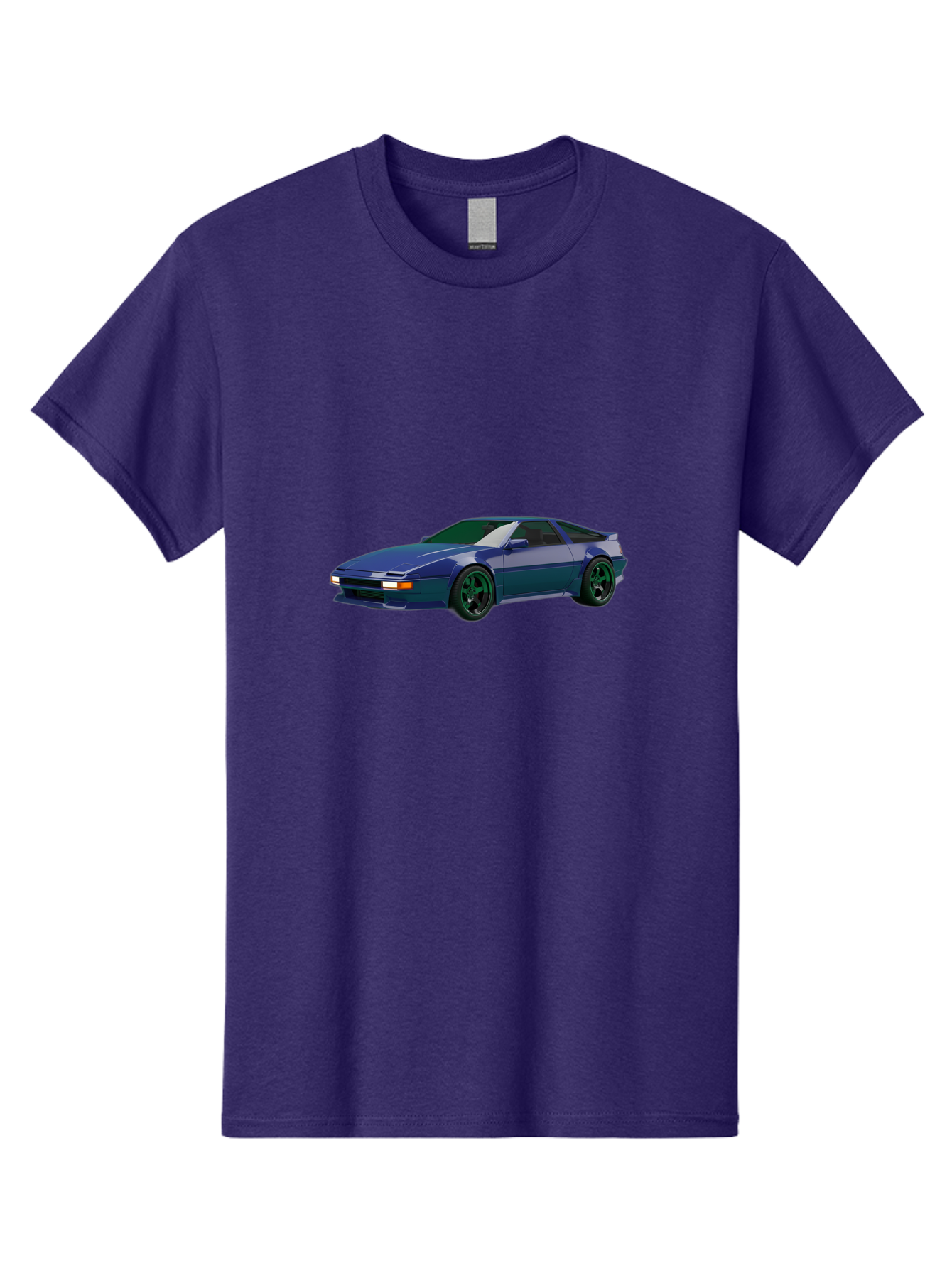 Nissan-240Sx-Coupe Men'S Graphic Tee, 100% Cotton, Comfortable Casual Summer Wear, Machine Washable, Blue Sports Car, Nissan 240Sx, Sleek Design, Sports Coupe, High-Performance Vehicle, Automotive Art, Digital Illustration, Futuristic Styling, Bab034 3