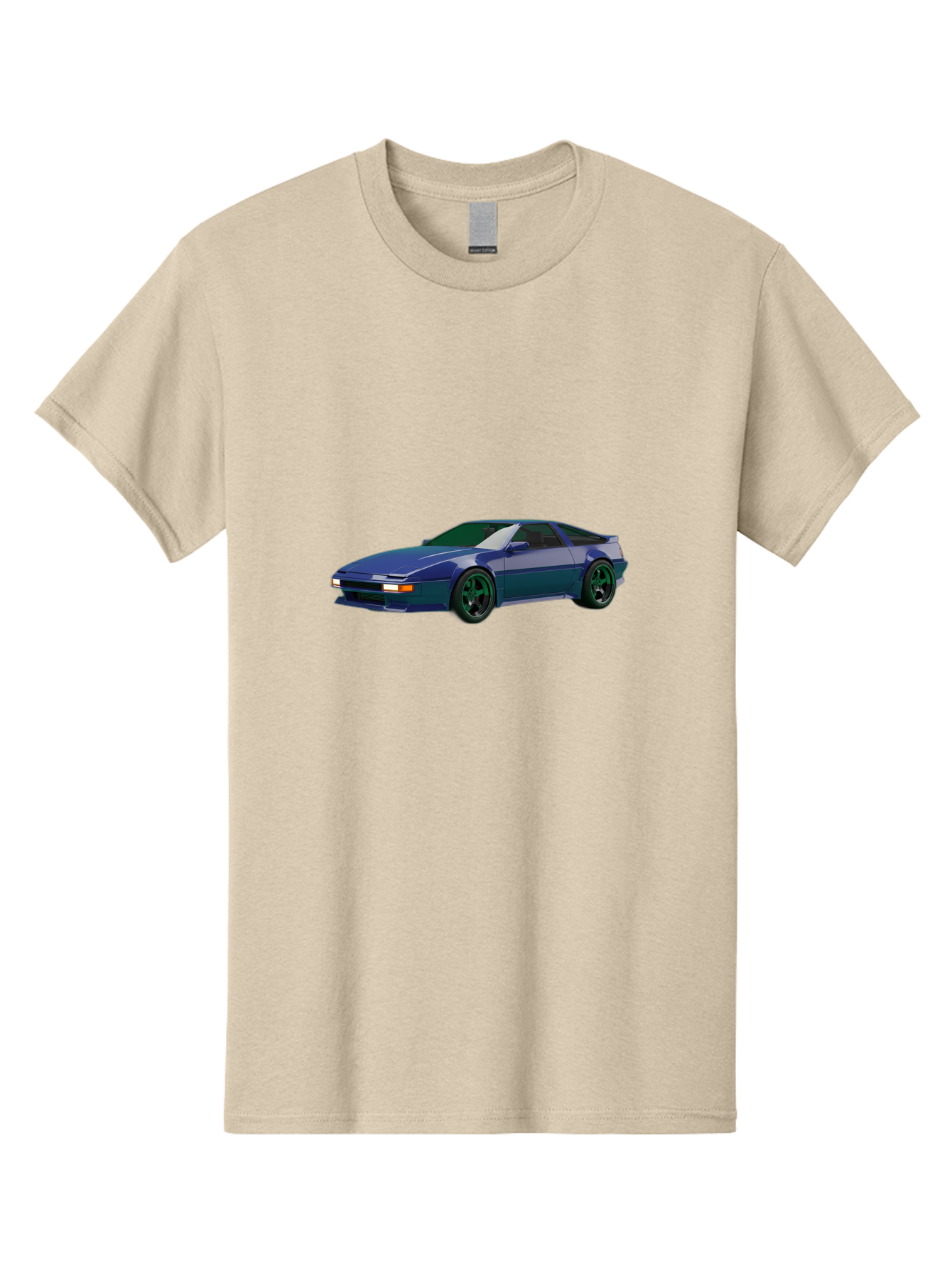 Nissan-240Sx-Coupe Men'S Graphic Tee, 100% Cotton, Comfortable Casual Summer Wear, Machine Washable, Blue Sports Car, Nissan 240Sx, Sleek Design, Sports Coupe, High-Performance Vehicle, Automotive Art, Digital Illustration, Futuristic Styling, Bab034 5