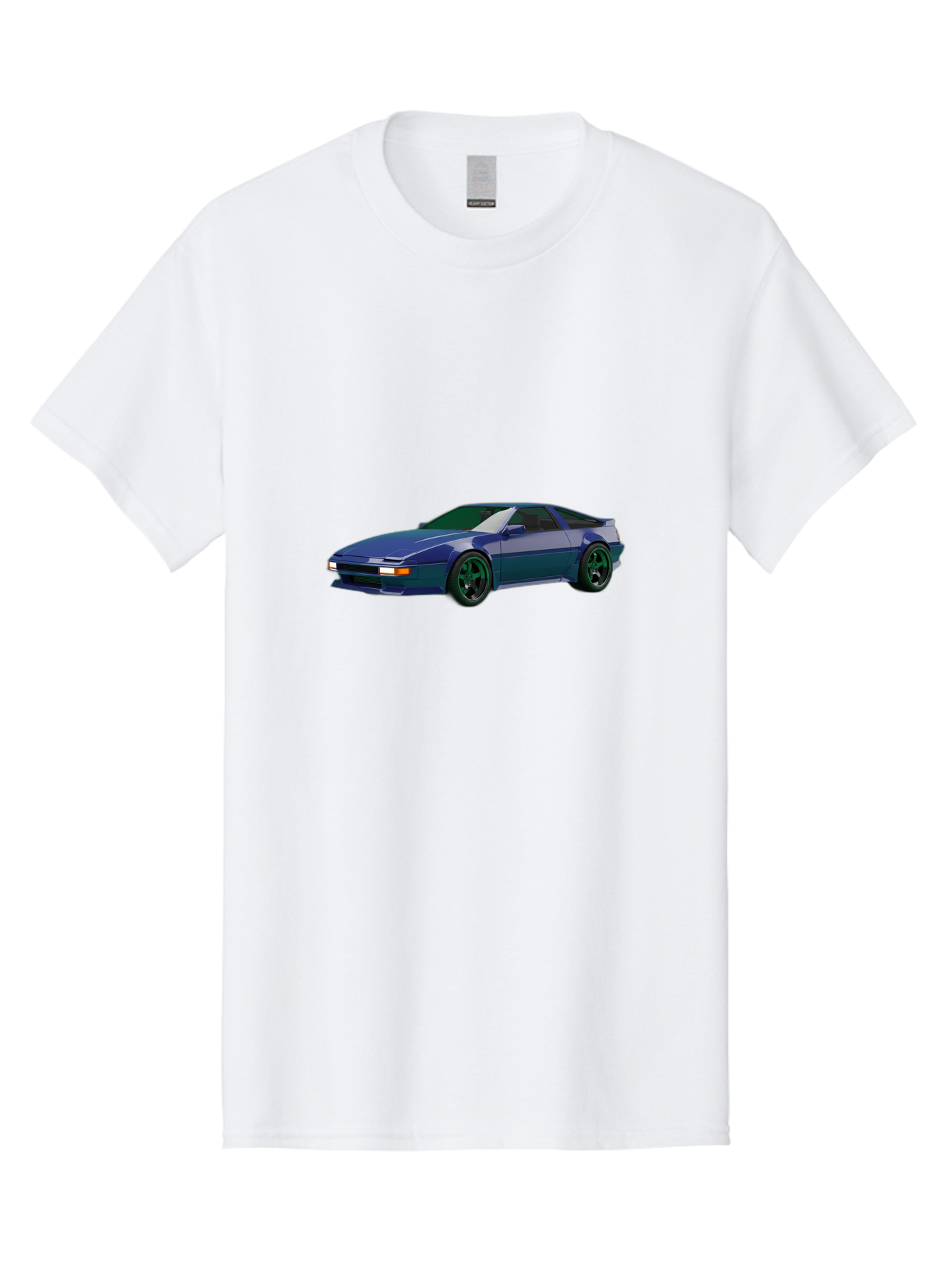 Nissan-240Sx-Coupe Men'S Graphic Tee, 100% Cotton, Comfortable Casual Summer Wear, Machine Washable, Blue Sports Car, Nissan 240Sx, Sleek Design, Sports Coupe, High-Performance Vehicle, Automotive Art, Digital Illustration, Futuristic Styling, Bab034 25