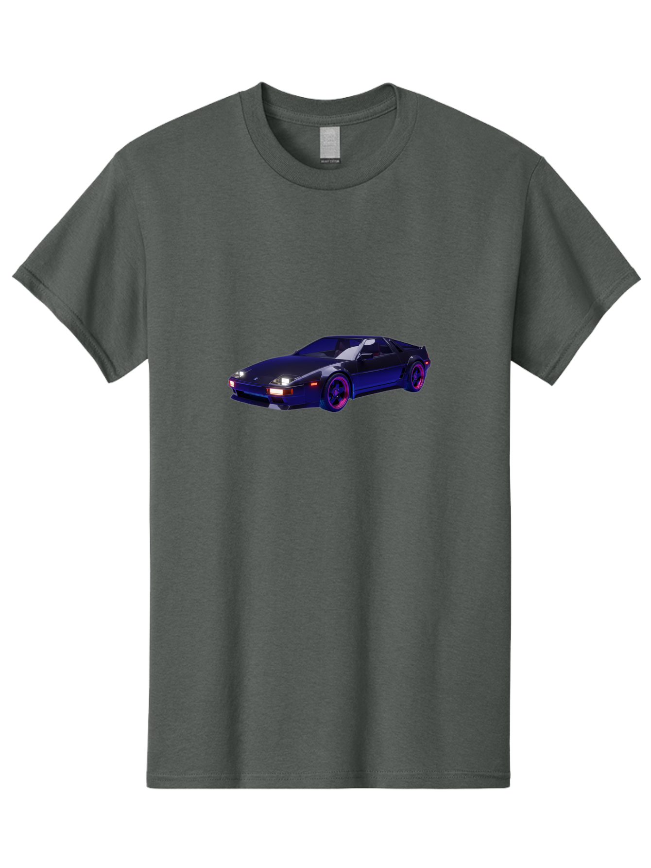 Nissan-240Sx Men'S Graphic Tee, 100% Cotton, Comfortable Casual Summer Wear, Machine Washable, Nissan 240Sx, Sports Car, Sleek Design, High-Performance Vehicle, Neon Lights, Futuristic Style, Purple Accents, Dynamic Graphics Bab035 27