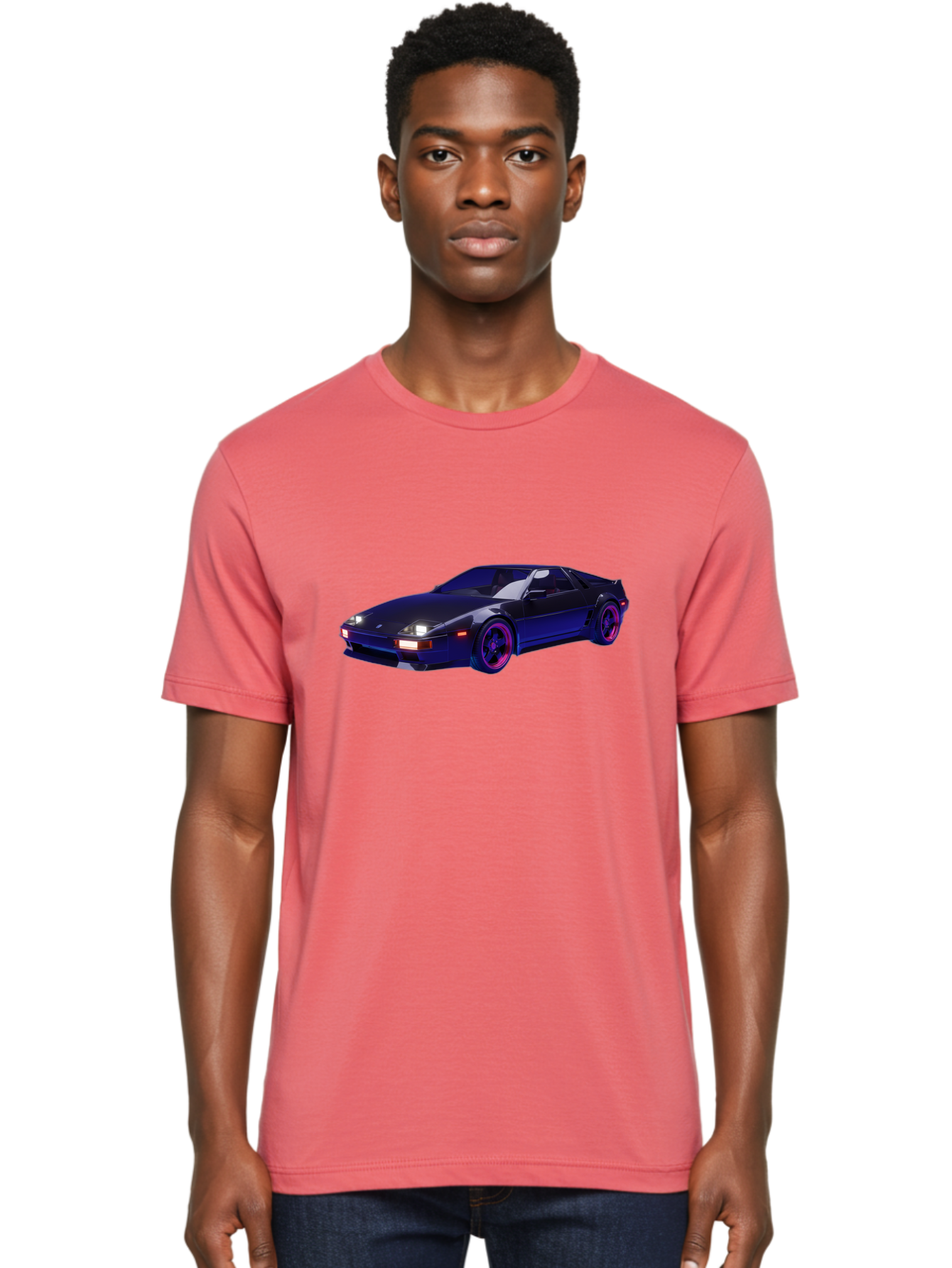 Nissan-240Sx Men'S Graphic Tee, 100% Cotton, Comfortable Casual Summer Wear, Machine Washable, Nissan 240Sx, Sports Car, Sleek Design, High-Performance Vehicle, Neon Lights, Futuristic Style, Purple Accents, Dynamic Graphics Bab035 18