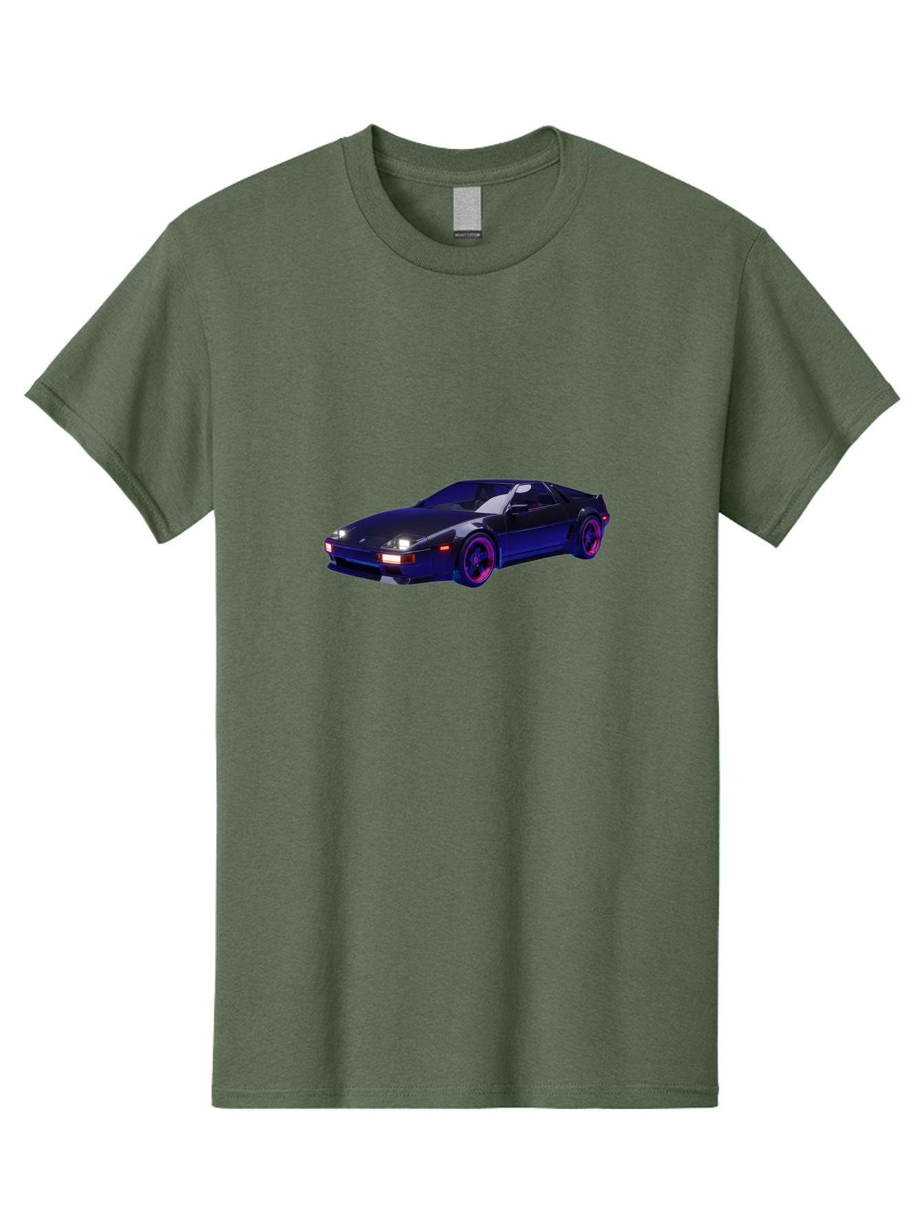 Nissan-240Sx Men'S Graphic Tee, 100% Cotton, Comfortable Casual Summer Wear, Machine Washable, Nissan 240Sx, Sports Car, Sleek Design, High-Performance Vehicle, Neon Lights, Futuristic Style, Purple Accents, Dynamic Graphics Bab035 9