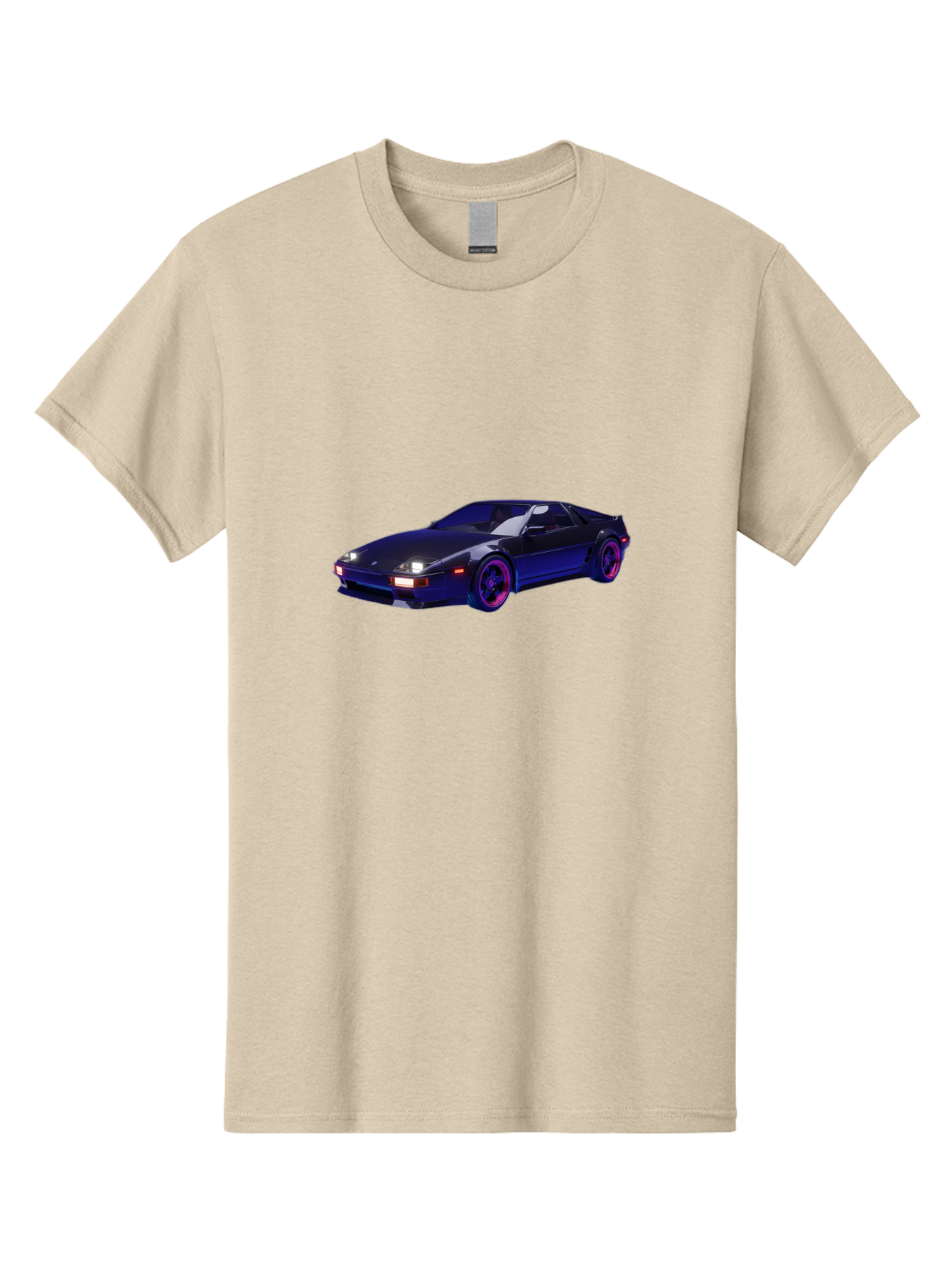 Nissan-240Sx Men'S Graphic Tee, 100% Cotton, Comfortable Casual Summer Wear, Machine Washable, Nissan 240Sx, Sports Car, Sleek Design, High-Performance Vehicle, Neon Lights, Futuristic Style, Purple Accents, Dynamic Graphics Bab035 29