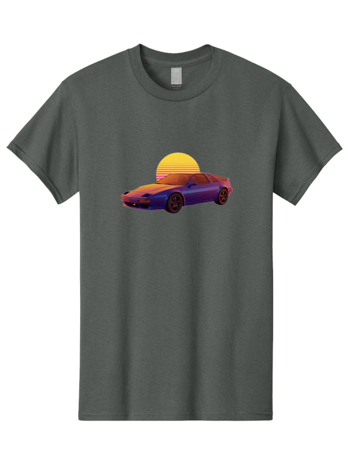 Nissan-300Zx-2 Men'S Graphic Tee, 100% Cotton, Comfortable Casual Summer Wear, Machine Washable, Nissan 300Zx Sports Car, Retro Futuristic Design, Vaporwave Aesthetic, Neon Colors, Synthwave Art, 80S Nostalgia, Retro Gaming, Bab039 3