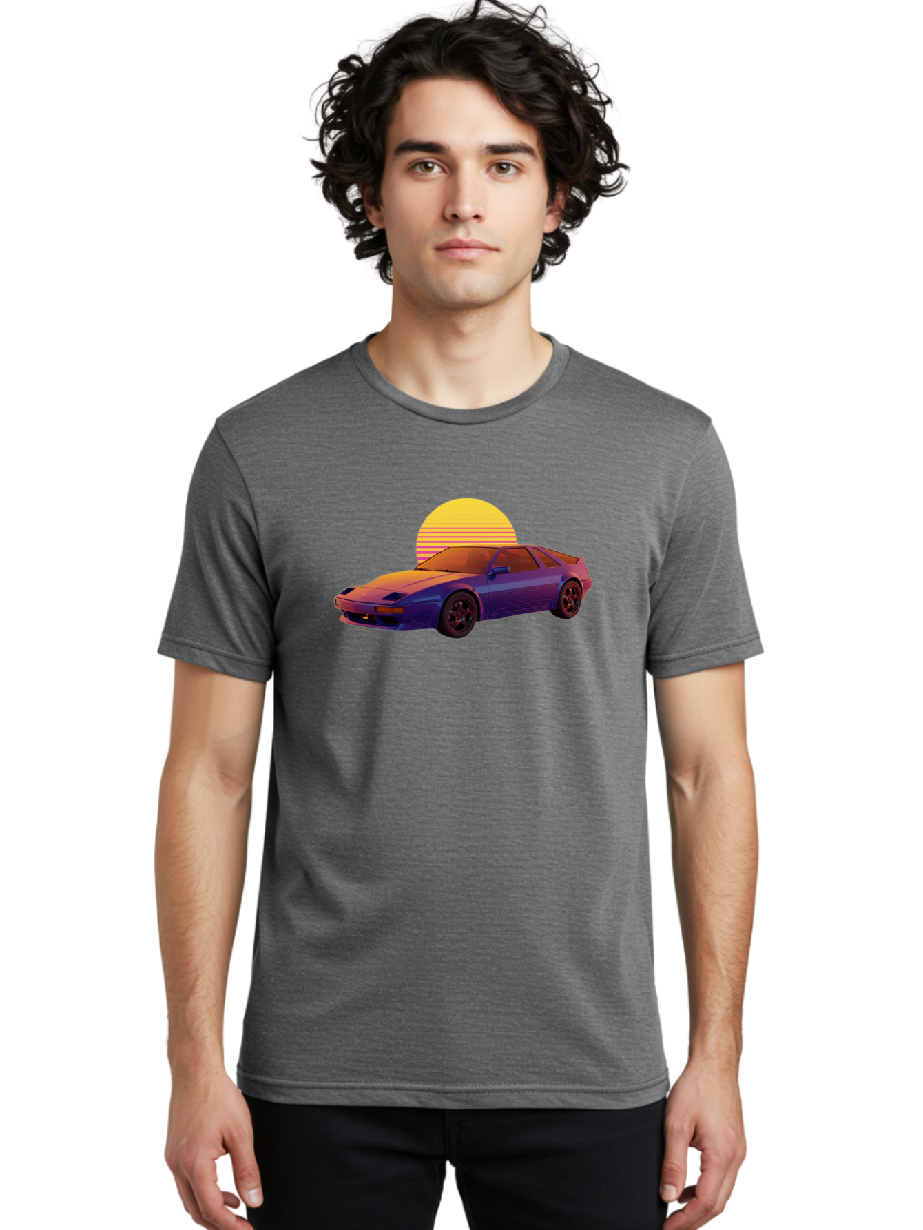 Nissan-300Zx-2 Men'S Graphic Tee, 100% Cotton, Comfortable Casual Summer Wear, Machine Washable, Nissan 300Zx Sports Car, Retro Futuristic Design, Vaporwave Aesthetic, Neon Colors, Synthwave Art, 80S Nostalgia, Retro Gaming, Bab039 14