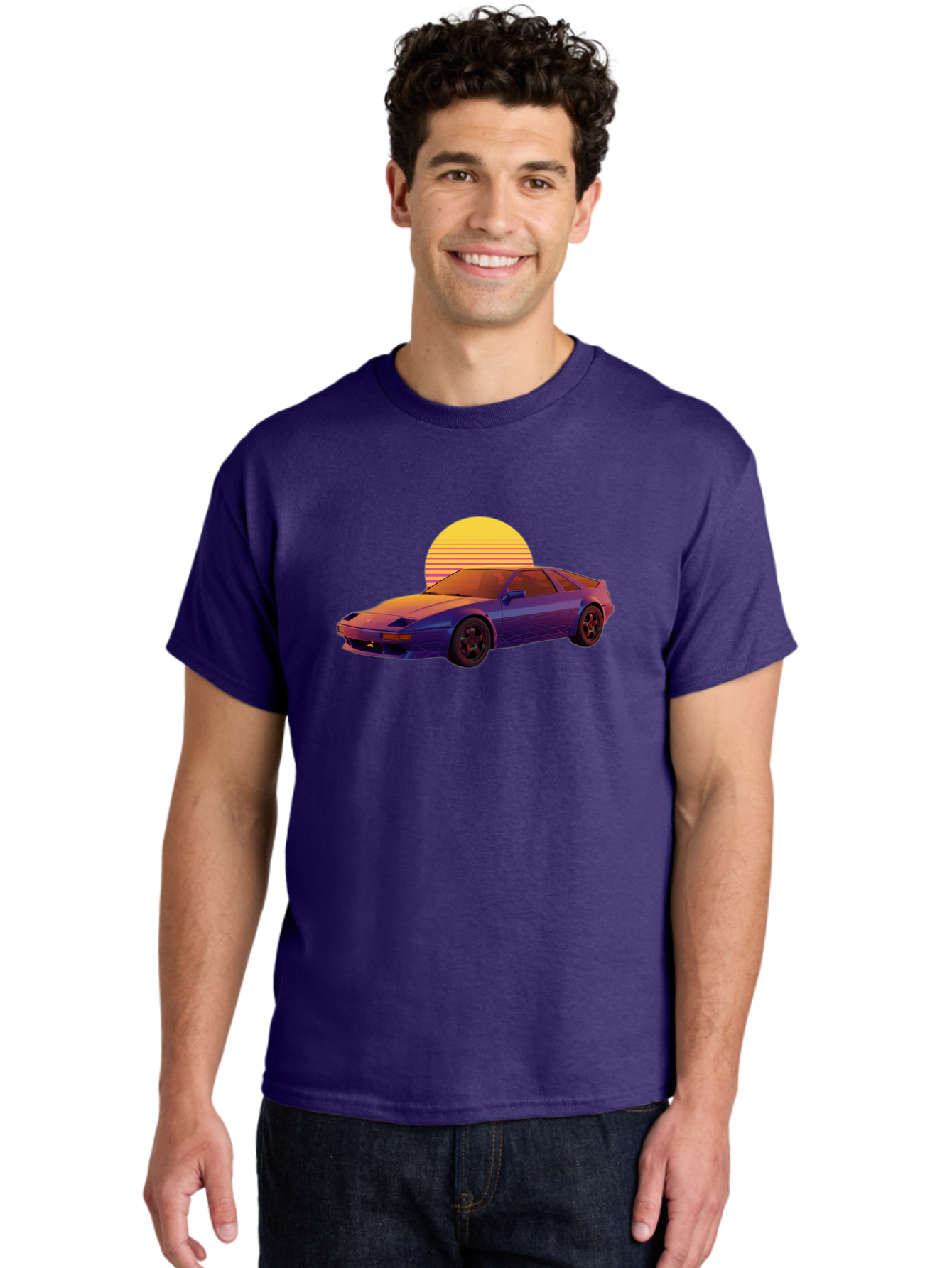 Nissan-300Zx-2 Men'S Graphic Tee, 100% Cotton, Comfortable Casual Summer Wear, Machine Washable, Nissan 300Zx Sports Car, Retro Futuristic Design, Vaporwave Aesthetic, Neon Colors, Synthwave Art, 80S Nostalgia, Retro Gaming, Bab039 16