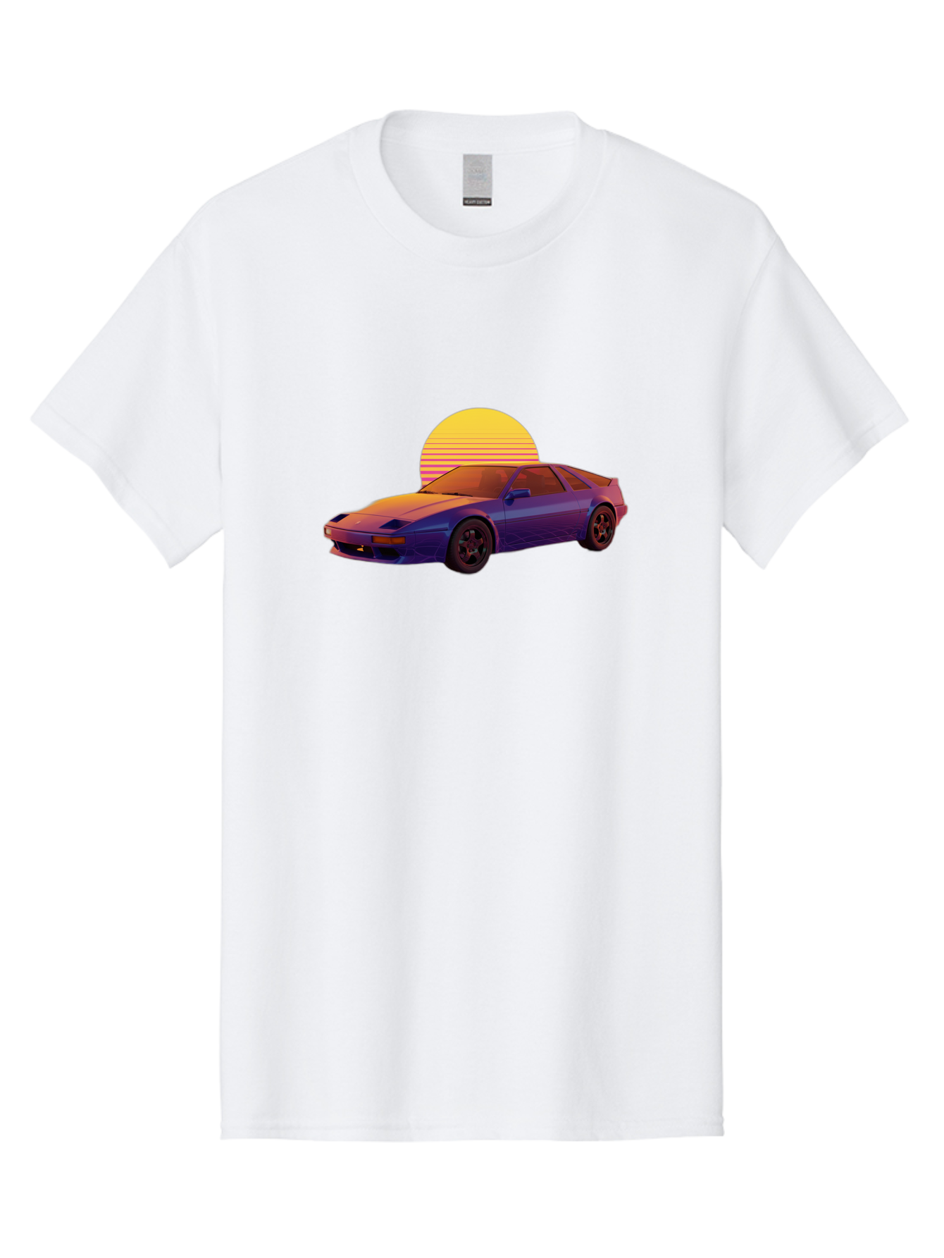 Nissan-300Zx-2 Men'S Graphic Tee, 100% Cotton, Comfortable Casual Summer Wear, Machine Washable, Nissan 300Zx Sports Car, Retro Futuristic Design, Vaporwave Aesthetic, Neon Colors, Synthwave Art, 80S Nostalgia, Retro Gaming, Bab039 5