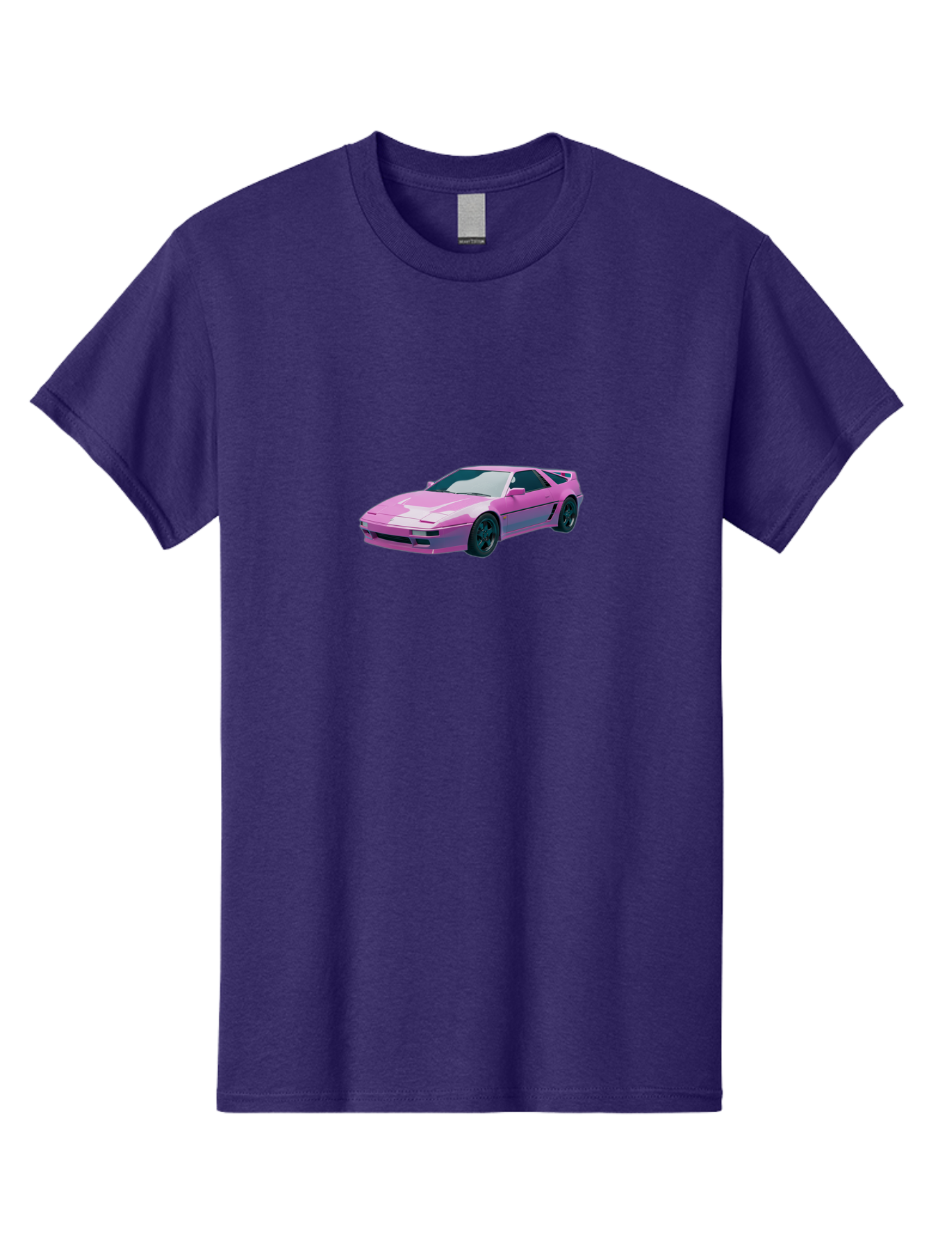 Nissan-300Zx-3 Men'S Graphic Tee, 100% Cotton, Comfortable Casual Summer Wear, Machine Washable, Pink Sports Car, Sleek Design, Futuristic Look, Vibrant Pink Color, Black Wheels, Sports Mode, Luxury Vehicle, High-Performance Car, Stylish Ride Bab040 25