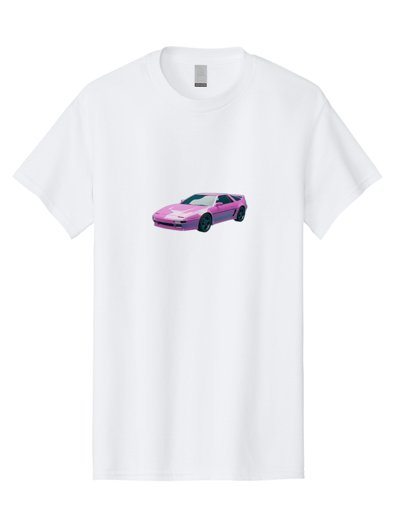 Nissan-300Zx-3 Men'S Graphic Tee, 100% Cotton, Comfortable Casual Summer Wear, Machine Washable, Pink Sports Car, Sleek Design, Futuristic Look, Vibrant Pink Color, Black Wheels, Sports Mode, Luxury Vehicle, High-Performance Car, Stylish Ride Bab040 7