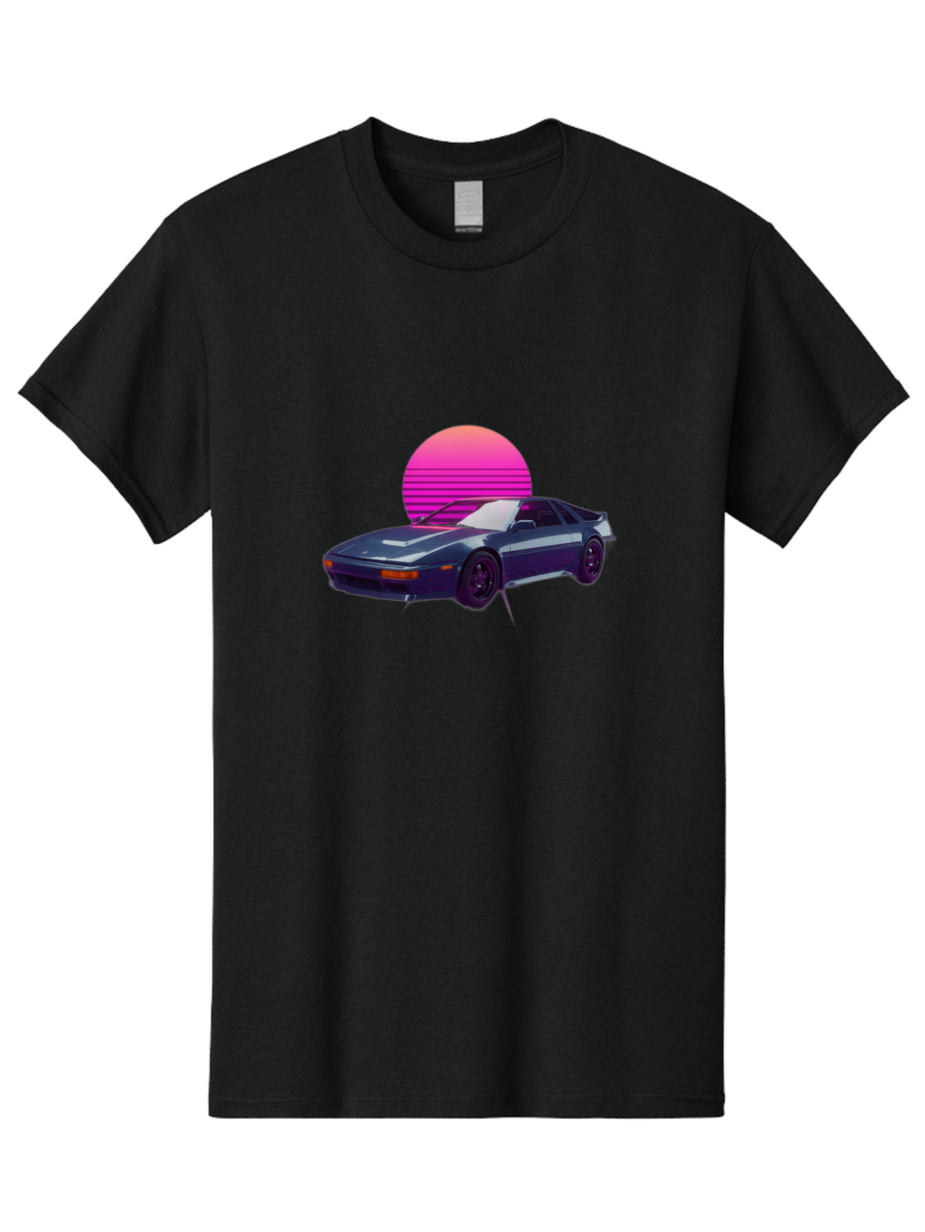 Nissan-300Zx-4 Men'S Graphic Tee, 100% Cotton, Comfortable Casual Summer Wear, Machine Washable, Classic Sports Car, Retro Futuristic, Sleek Design, Purple Car, Vaporwave Aesthetic, 80S Style, Synthwave Art, Pink Sunset, Nostalgic Feel, Bab041 19