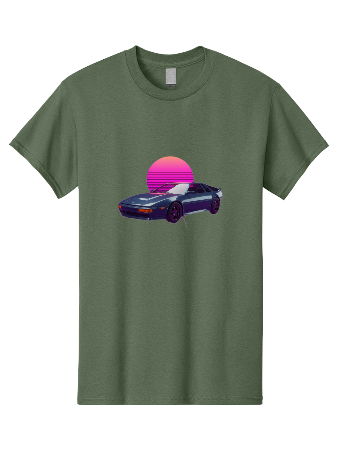 Nissan-300Zx-4 Men'S Graphic Tee, 100% Cotton, Comfortable Casual Summer Wear, Machine Washable, Classic Sports Car, Retro Futuristic, Sleek Design, Purple Car, Vaporwave Aesthetic, 80S Style, Synthwave Art, Pink Sunset, Nostalgic Feel, Bab041 29