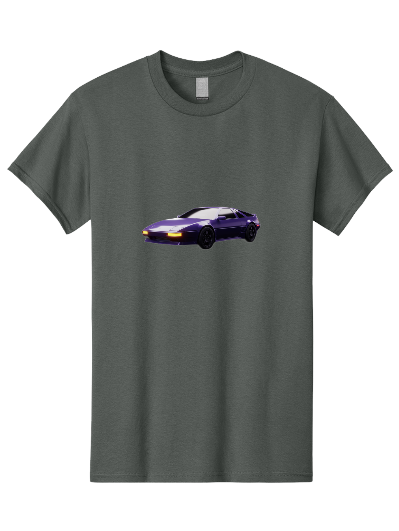 Nissan-300Zx Men'S Graphic Tee, 100% Cotton, Comfortable Casual Summer Wear, Machine Washable, Sports Car, Purple Car, Nissan 300Zx, Sleek Design, Black Wheels, Glowing Headlights, Luxury Vehicle, High-Performance Car, Retro-Futuristic Style Bab043 13