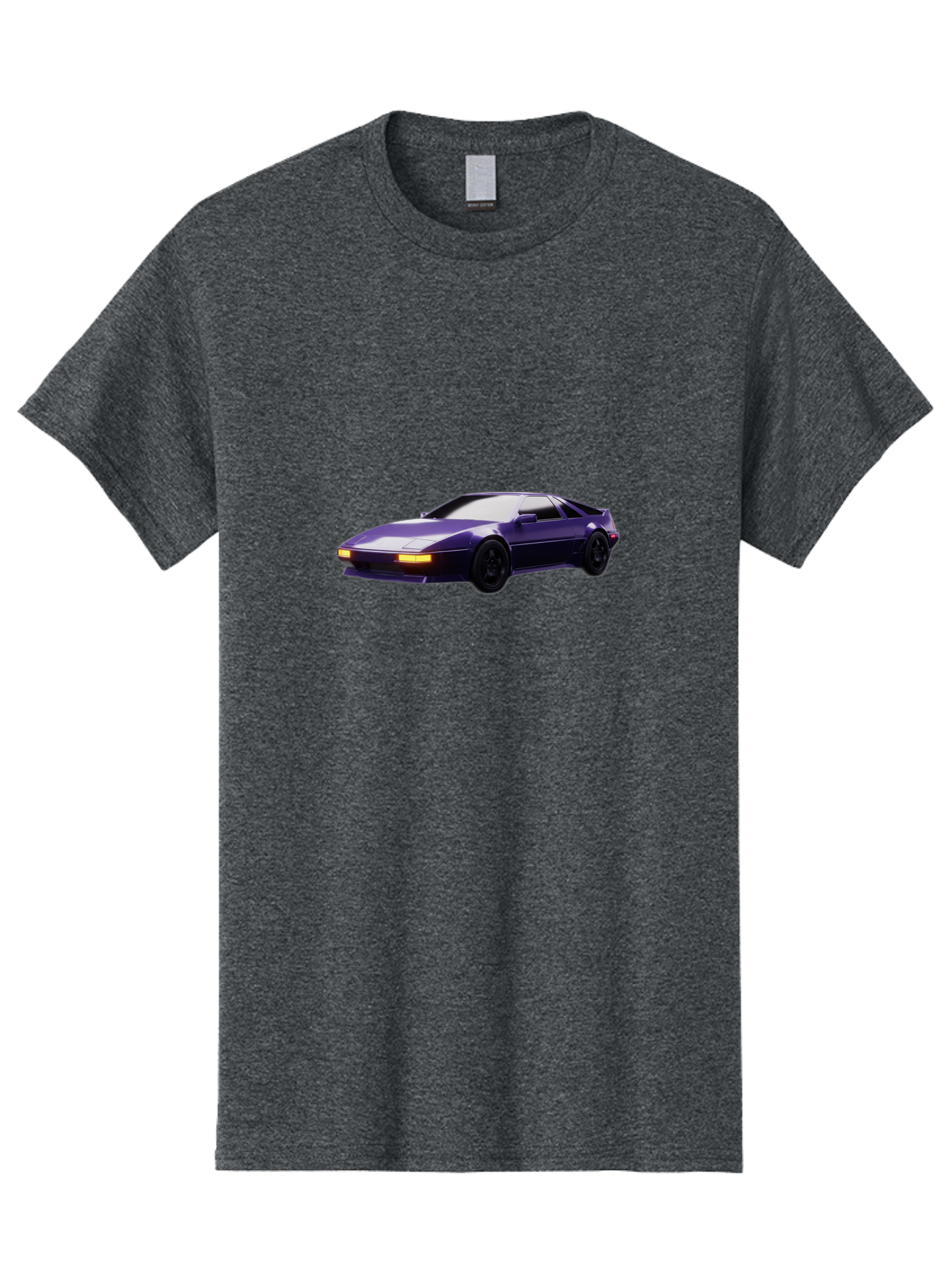 Nissan-300Zx Men'S Graphic Tee, 100% Cotton, Comfortable Casual Summer Wear, Machine Washable, Sports Car, Purple Car, Nissan 300Zx, Sleek Design, Black Wheels, Glowing Headlights, Luxury Vehicle, High-Performance Car, Retro-Futuristic Style Bab043 7