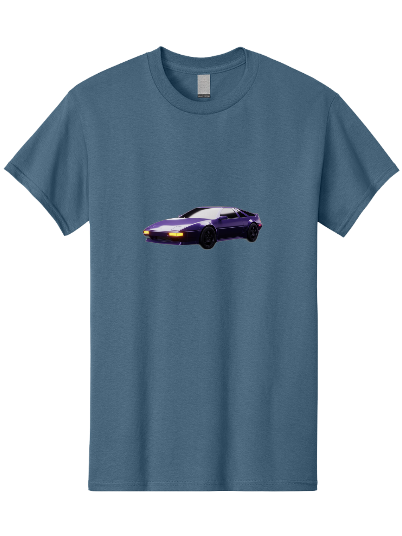 Nissan-300Zx Men'S Graphic Tee, 100% Cotton, Comfortable Casual Summer Wear, Machine Washable, Sports Car, Purple Car, Nissan 300Zx, Sleek Design, Black Wheels, Glowing Headlights, Luxury Vehicle, High-Performance Car, Retro-Futuristic Style Bab043 27