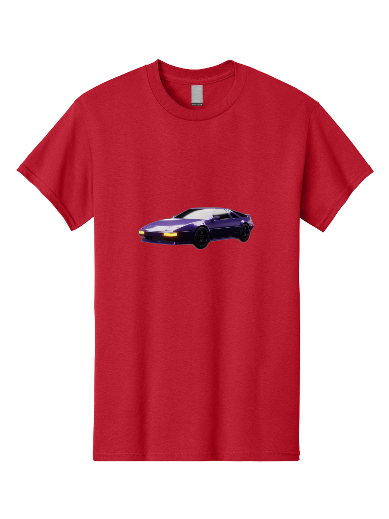 Nissan-300Zx Men'S Graphic Tee, 100% Cotton, Comfortable Casual Summer Wear, Machine Washable, Sports Car, Purple Car, Nissan 300Zx, Sleek Design, Black Wheels, Glowing Headlights, Luxury Vehicle, High-Performance Car, Retro-Futuristic Style Bab043 25