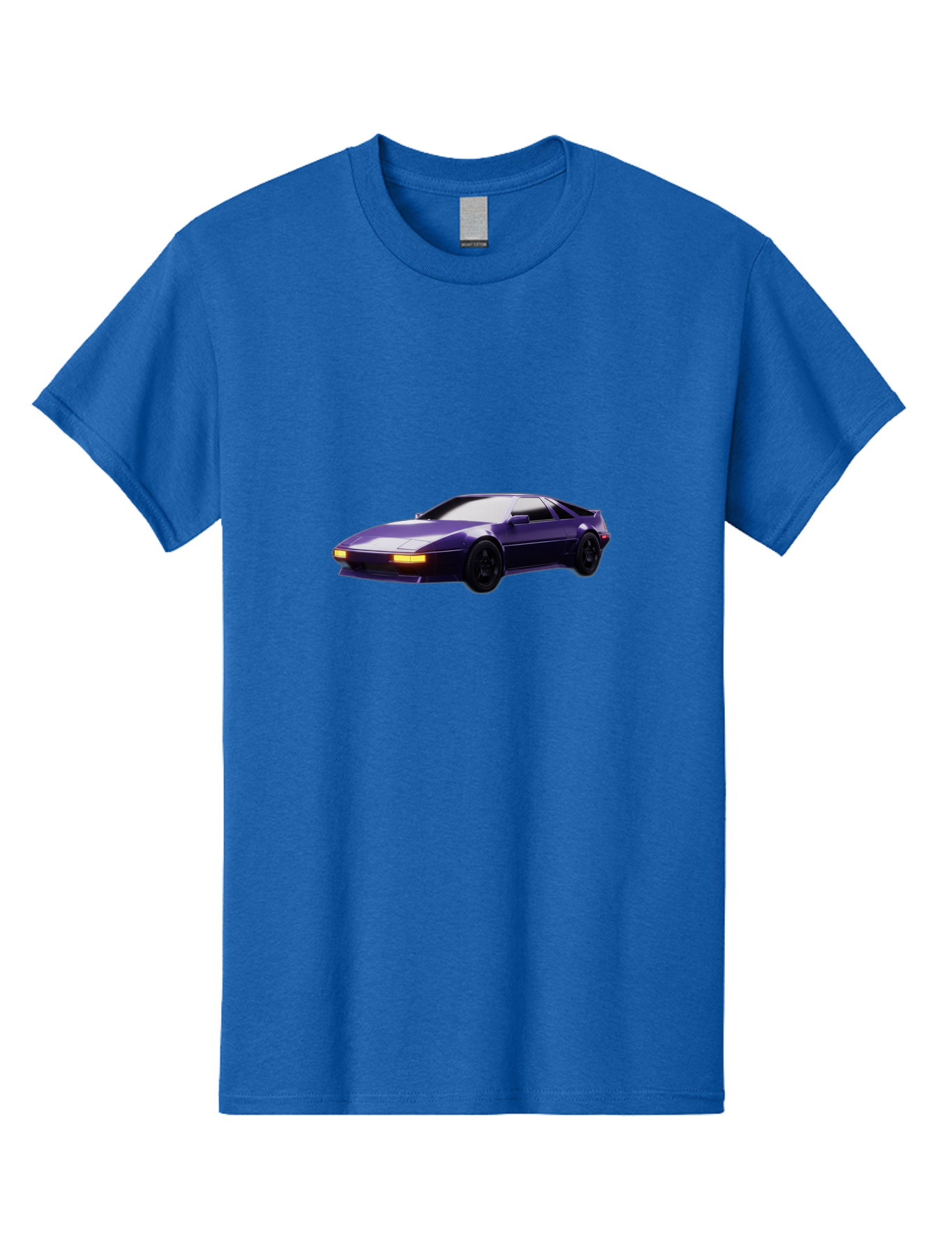 Nissan-300Zx Men'S Graphic Tee, 100% Cotton, Comfortable Casual Summer Wear, Machine Washable, Sports Car, Purple Car, Nissan 300Zx, Sleek Design, Black Wheels, Glowing Headlights, Luxury Vehicle, High-Performance Car, Retro-Futuristic Style Bab043 15