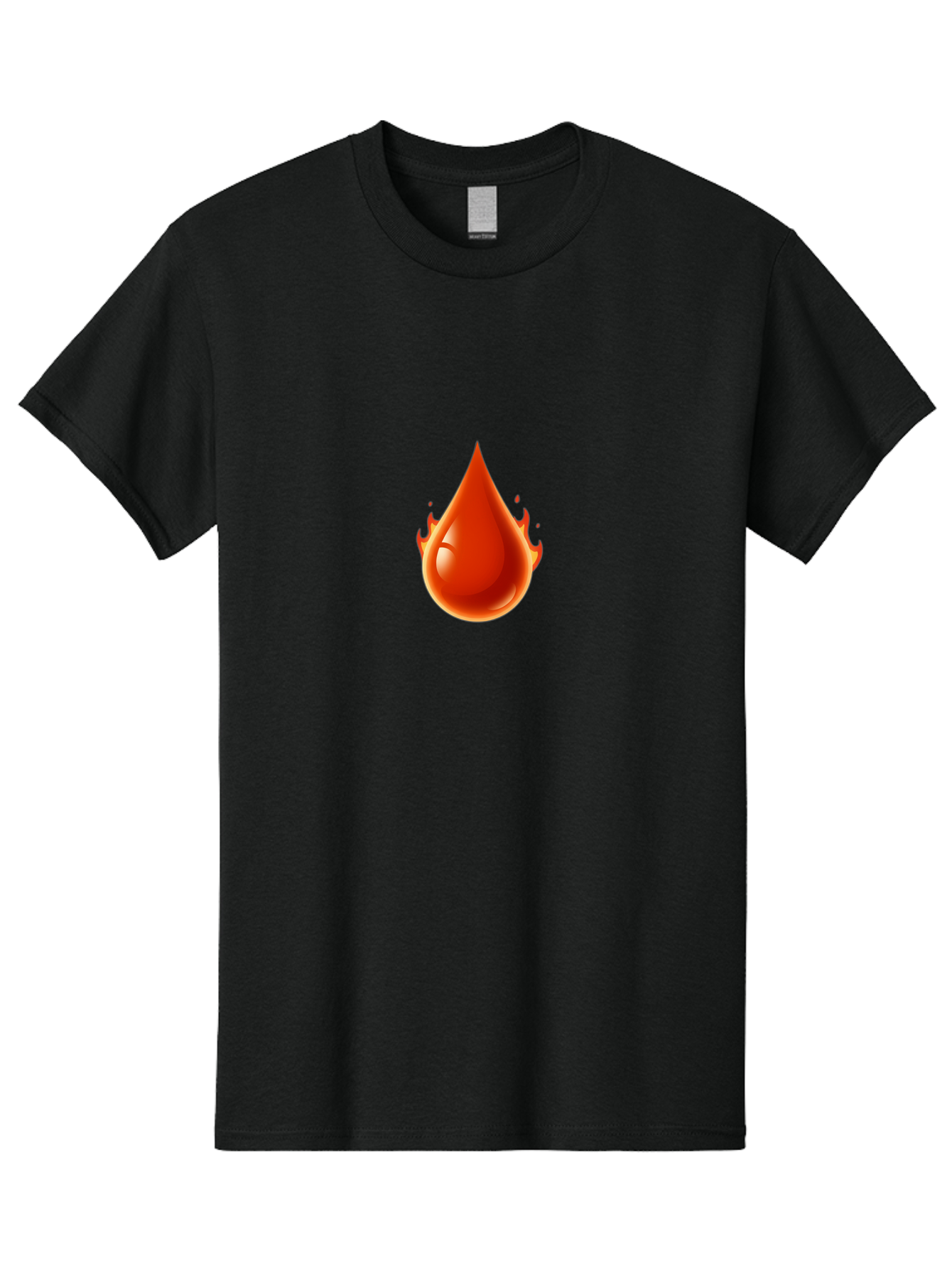 Oil-Drop Men'S Graphic Tee, 100% Cotton, Comfortable Casual Summer Wear, Machine Washable, Oil Drop, Red Oil Droplet, Glossy Texture, Flame Effect, Vibrant Colors, Energy Symbol, Abstract Design, 3D Rendering Bab050 21
