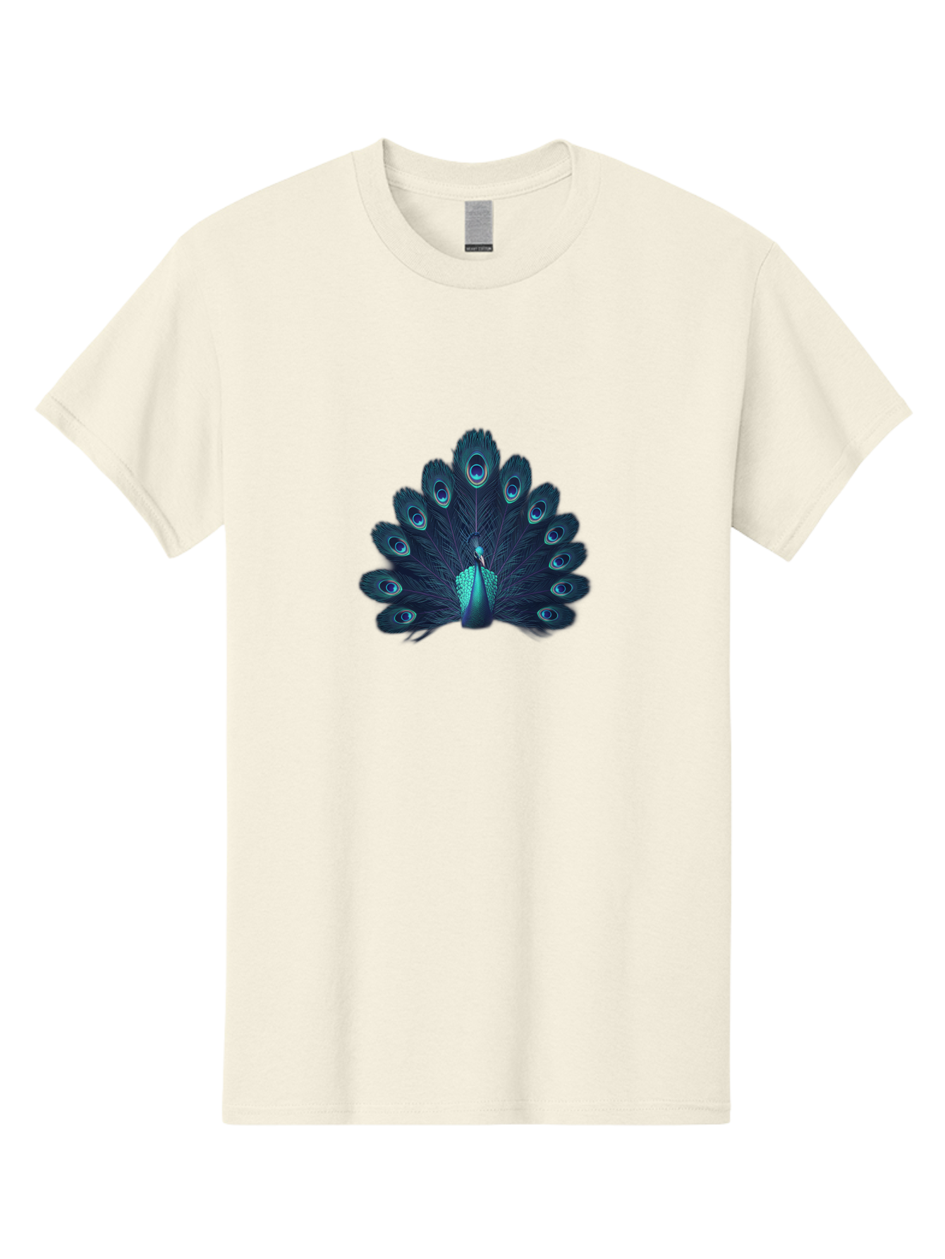 Peacock-10 Men'S Graphic Tee, 100% Cotton, Comfortable Casual Summer Wear, Machine Washable, Peacock Spreading Its Feathers, Blue Eyespots, Vibrant Plumage, Majestic Bird, Iridescent Colors, Natural Beauty, Exotic Wildlife, Stunning Display Bab071 21
