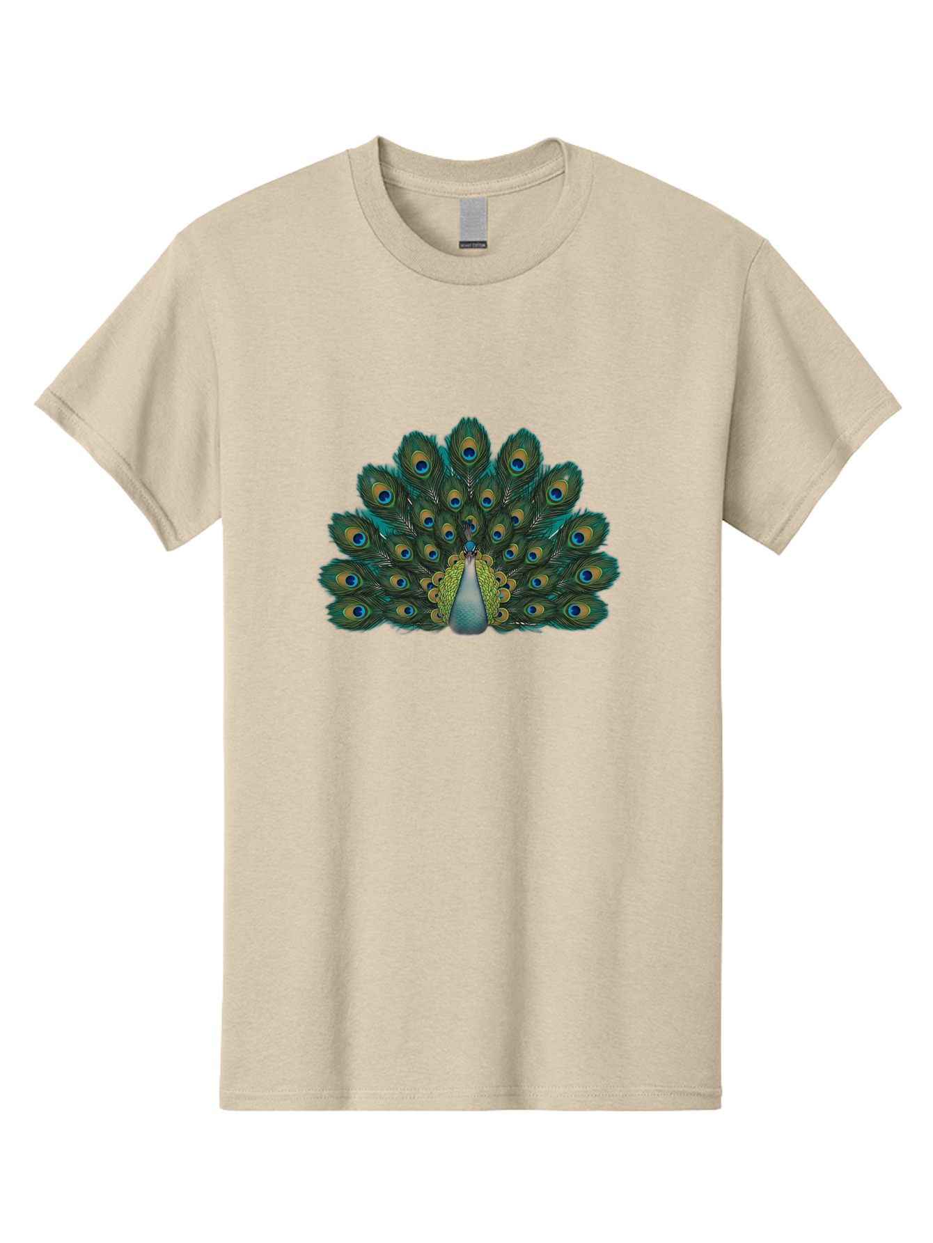Peacock-13 Men'S Graphic Tee, 100% Cotton, Comfortable Casual Summer Wear, Machine Washable, Peacock With Spread Tail, Vibrant Plumage, Blue And Green Feathers, Eye Spots, Majestic Bird, Exotic Creature, Beautiful Display, Nature'S Artistry, Bab074 27
